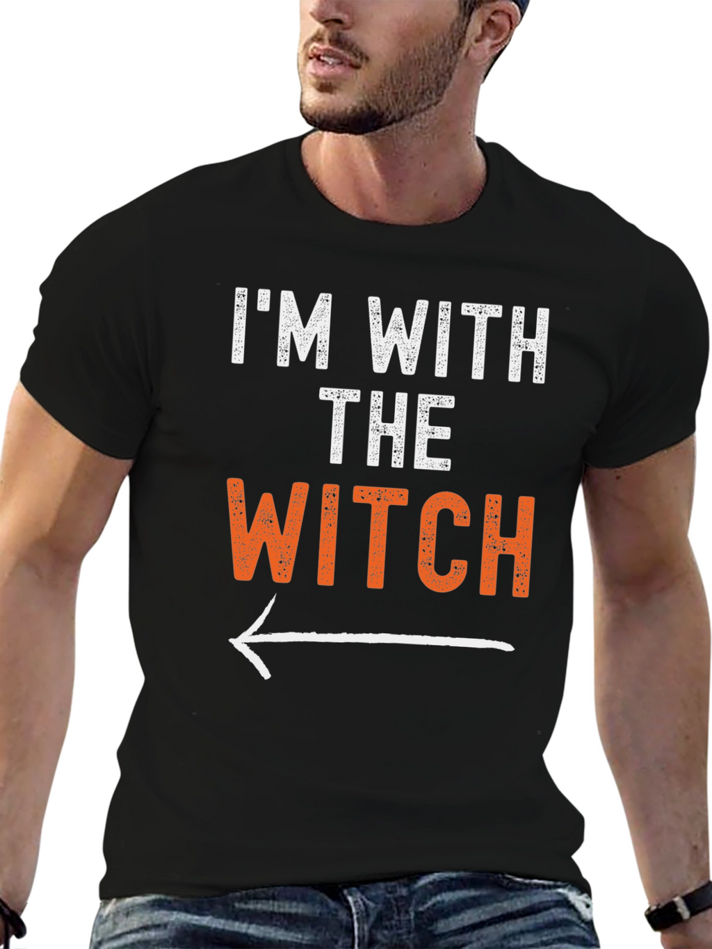 Im With The Witch Halloween T-Shirt