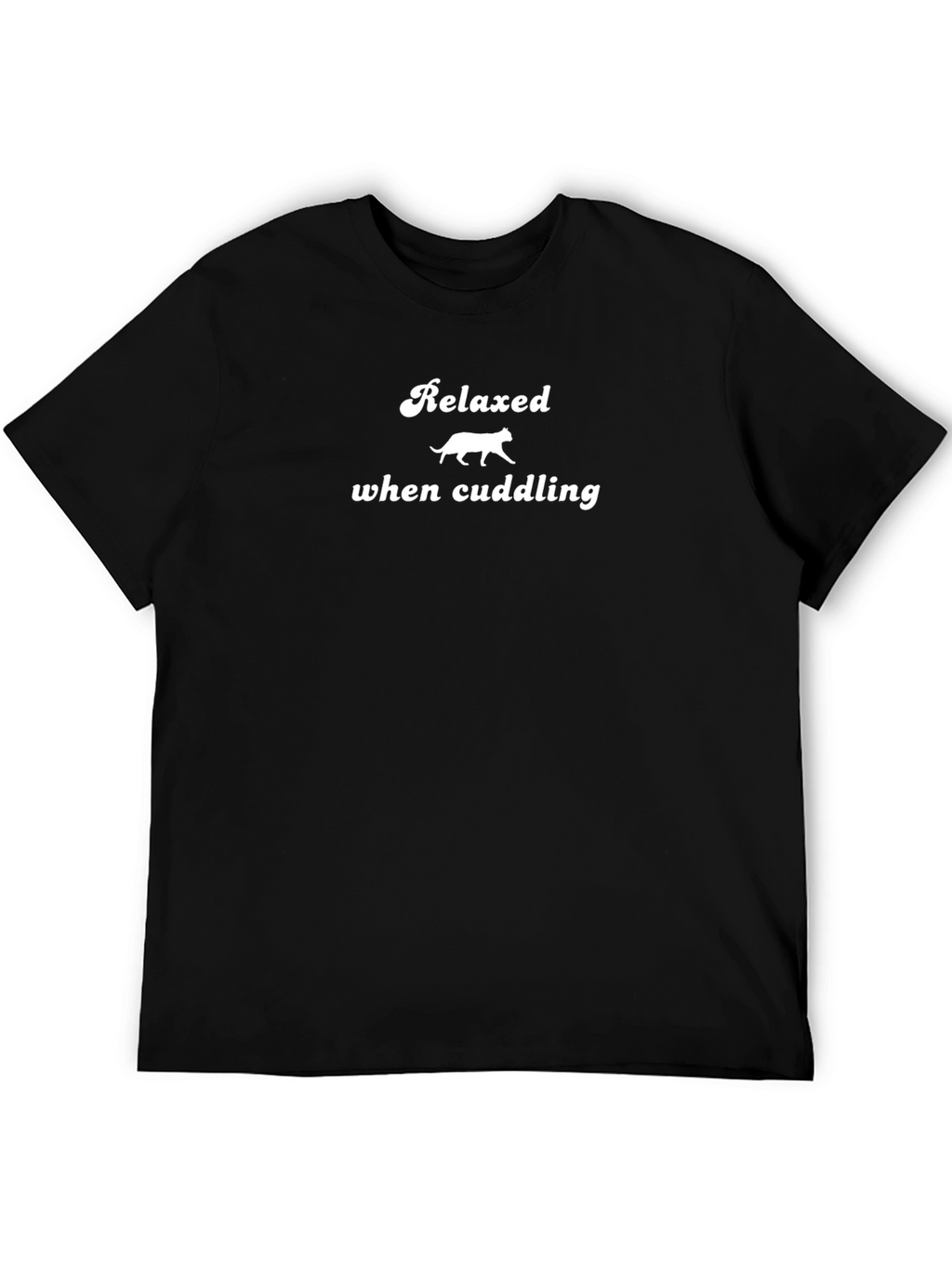 Relaxed When Cuddling Cat Graphic Tee