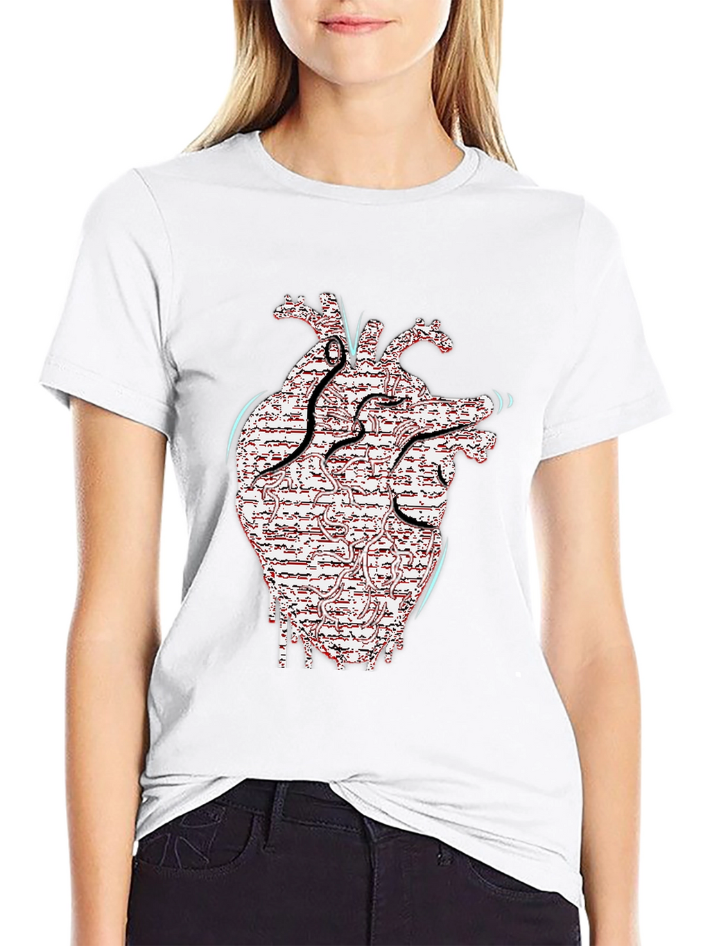 Anatomical Heart Circuitry Graphic Tee