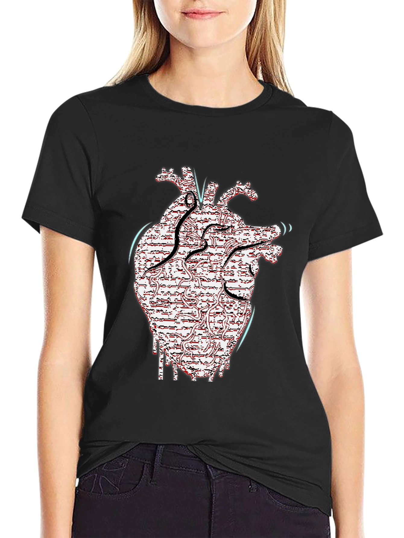 Anatomical Heart Circuitry Graphic Tee