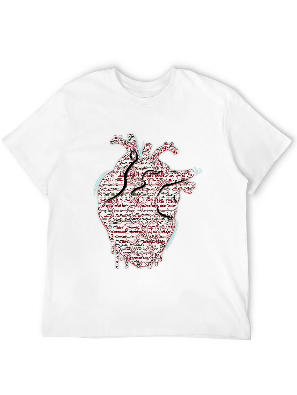 Anatomical Heart Circuitry Graphic Tee