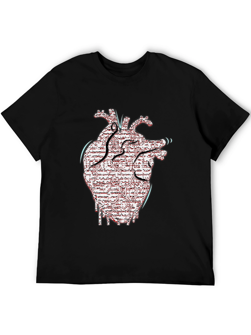 Anatomical Heart Circuitry Graphic Tee
