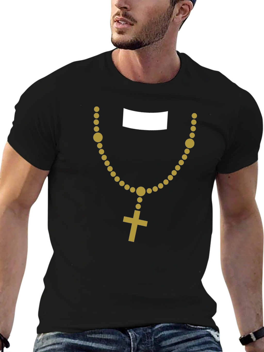 Priest Costume T-Shirt - Easy Halloween Costume