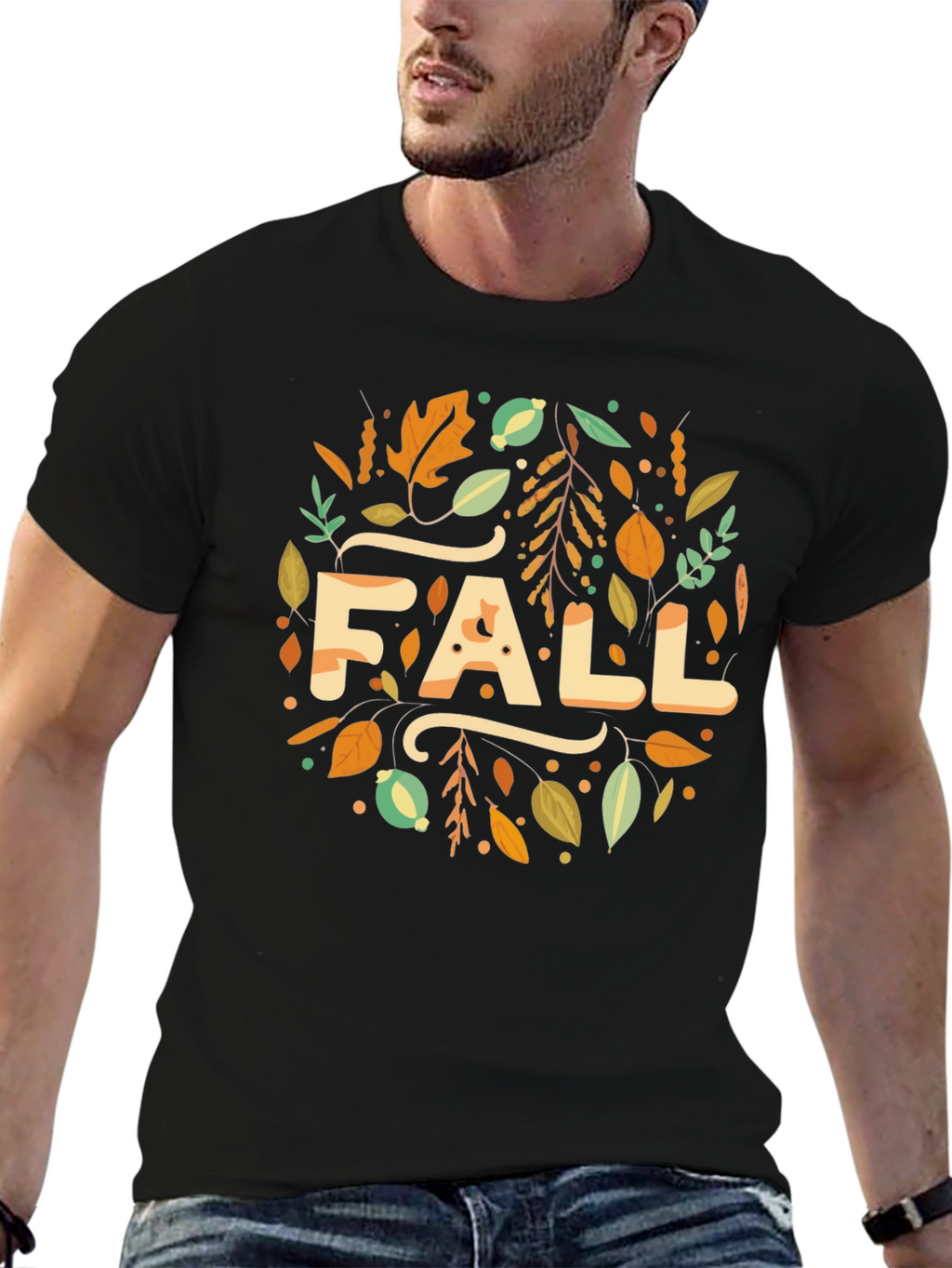 Fall Leaves Graphic T-Shirt