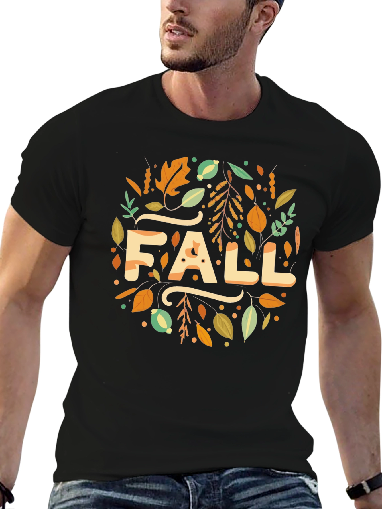 Fall Leaves Graphic T-Shirt