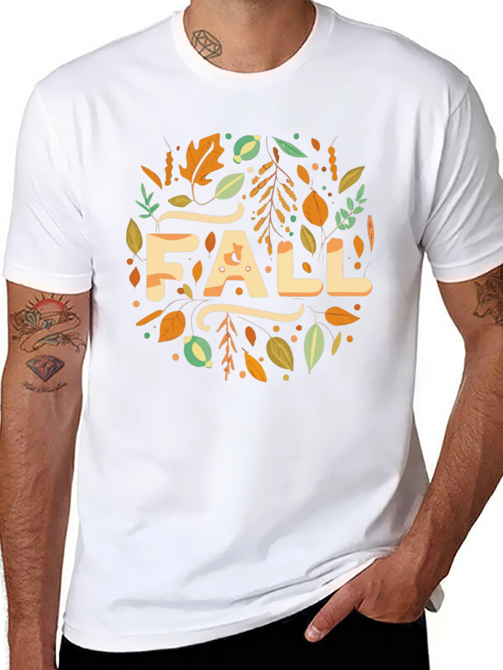 Fall Leaves Graphic T-Shirt