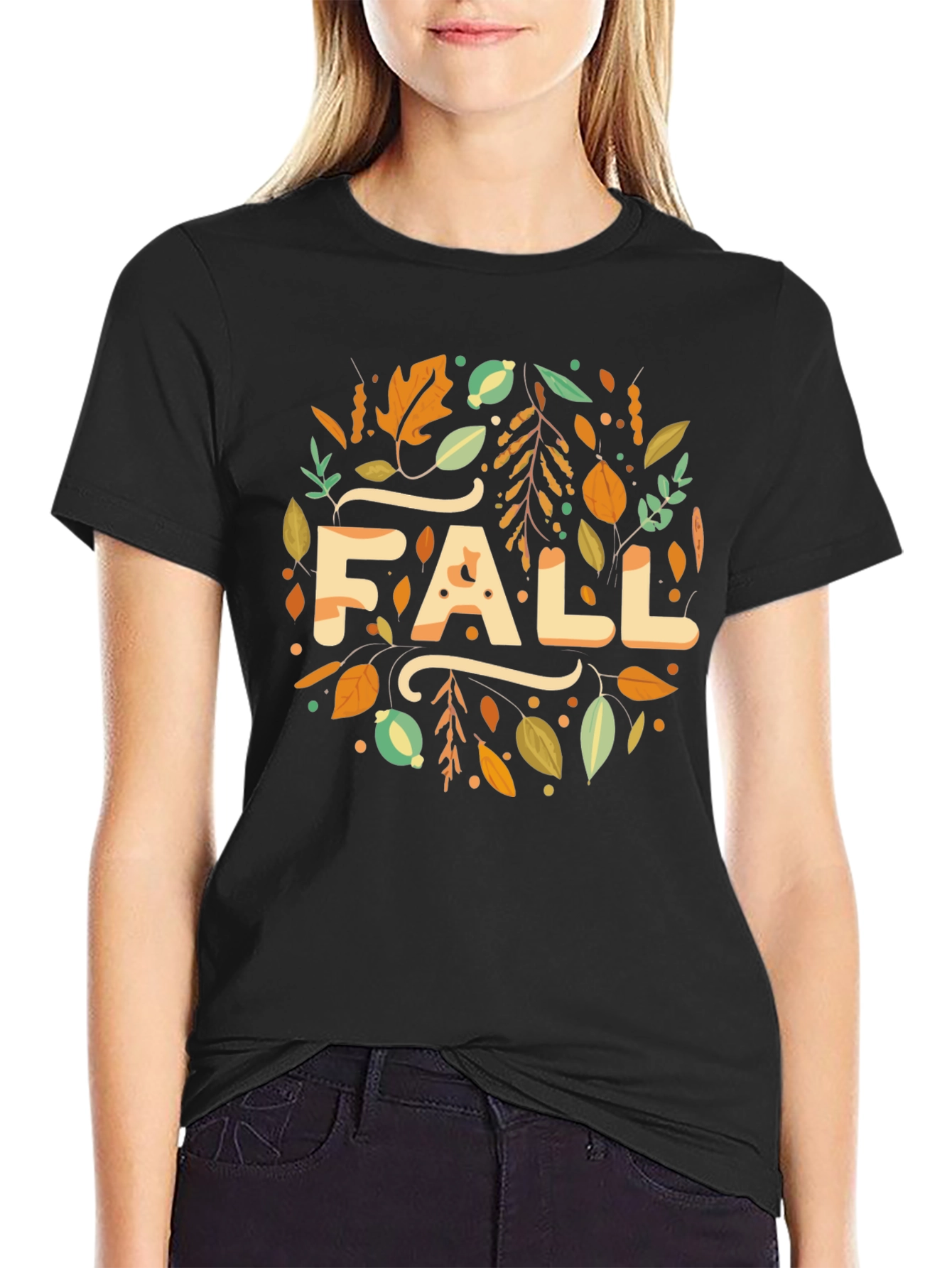 Fall Leaves Graphic T-Shirt