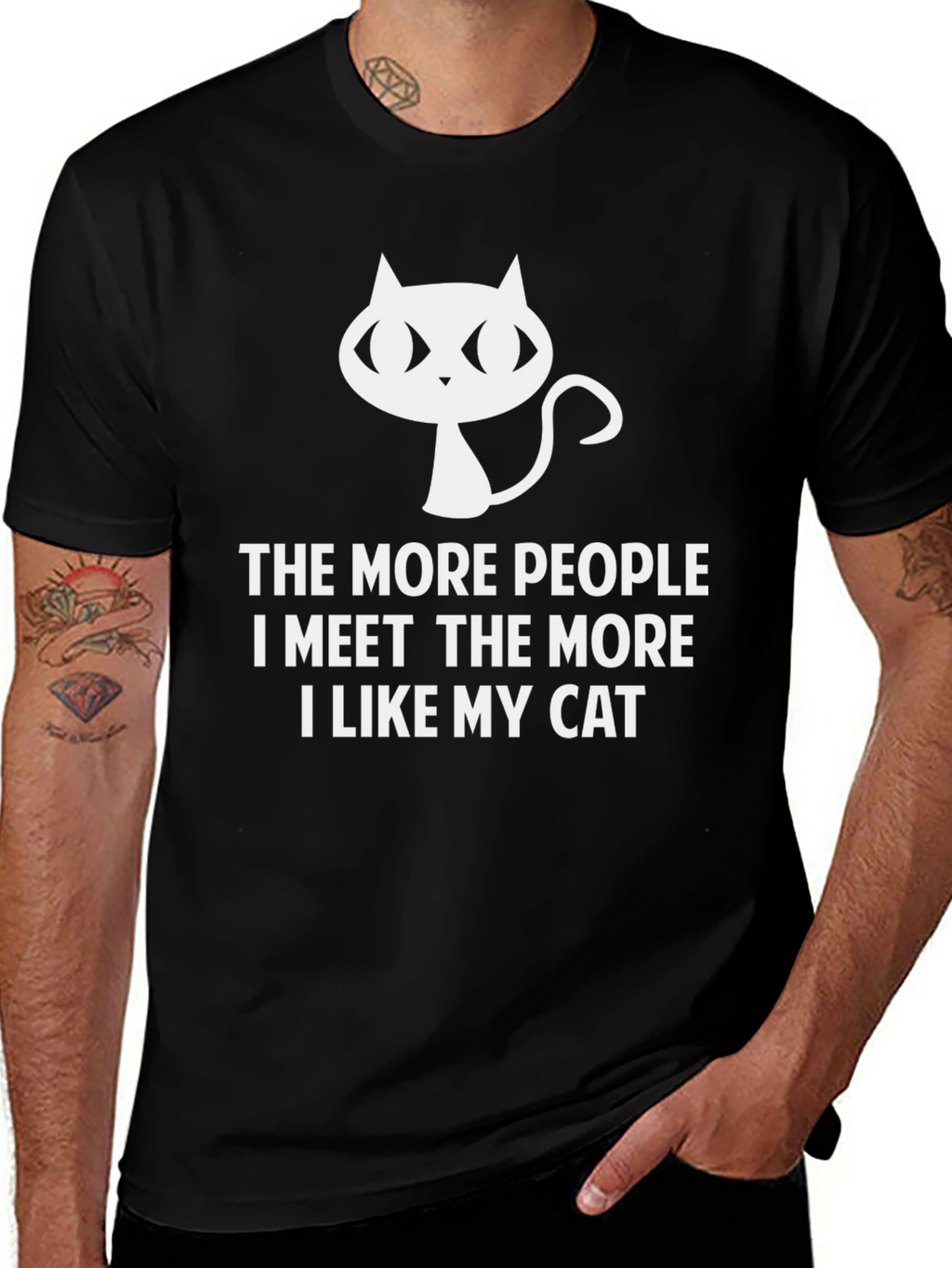Cat Lover T-Shirt - Funny Introvert Tee