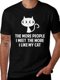 Cat Lover T-Shirt - Funny Introvert Tee