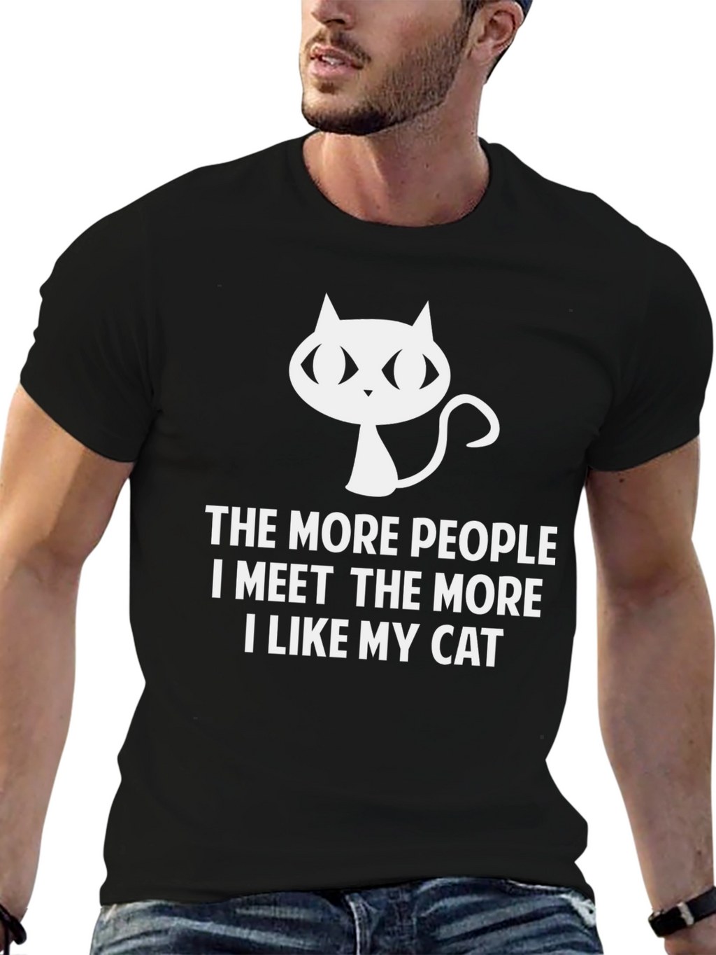 Cat Lover T-Shirt - Funny Introvert Tee