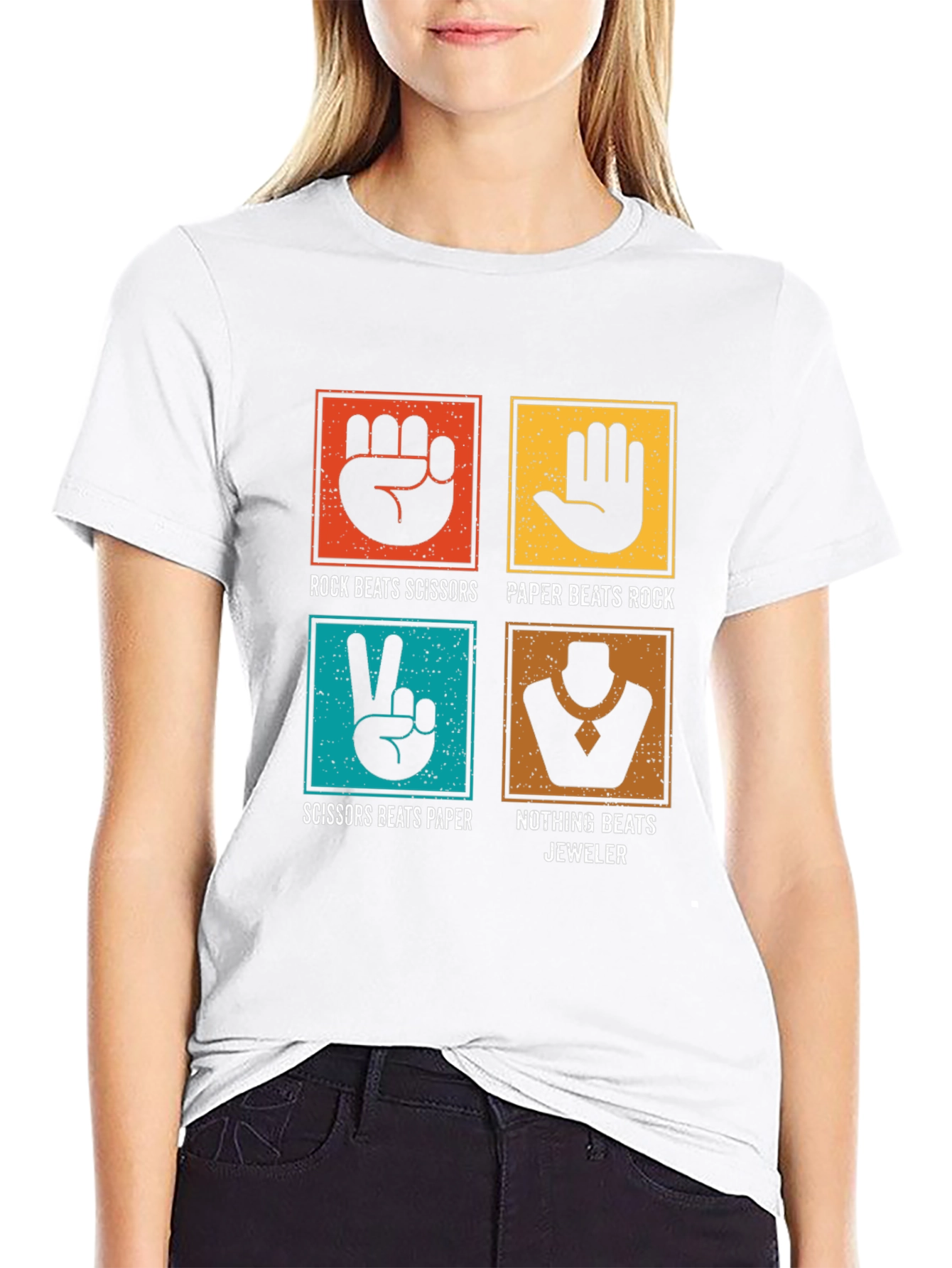 Rock Paper Scissors Jeweler Graphic Tee