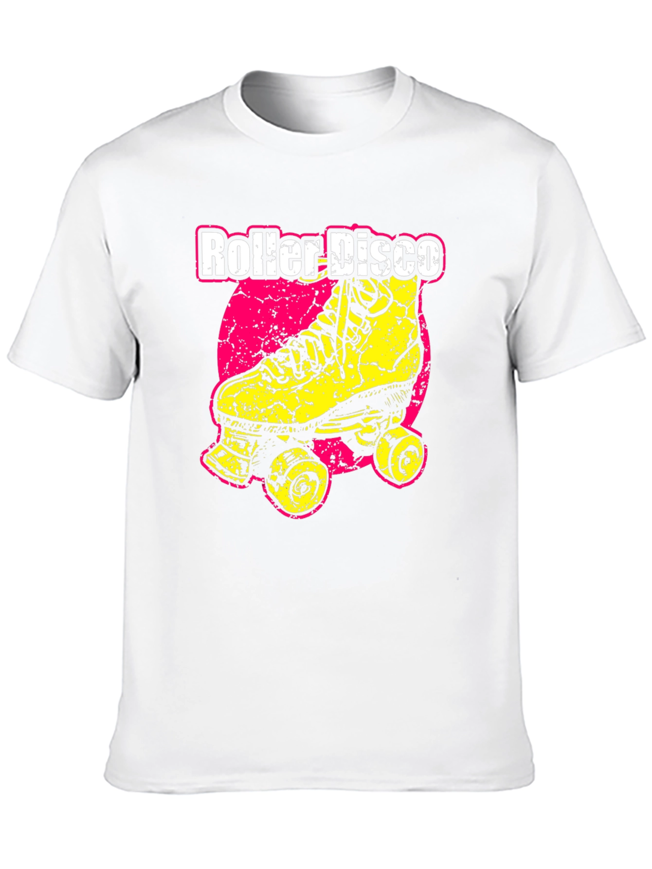 Roller Disco Black T-Shirt - Retro Skate Design