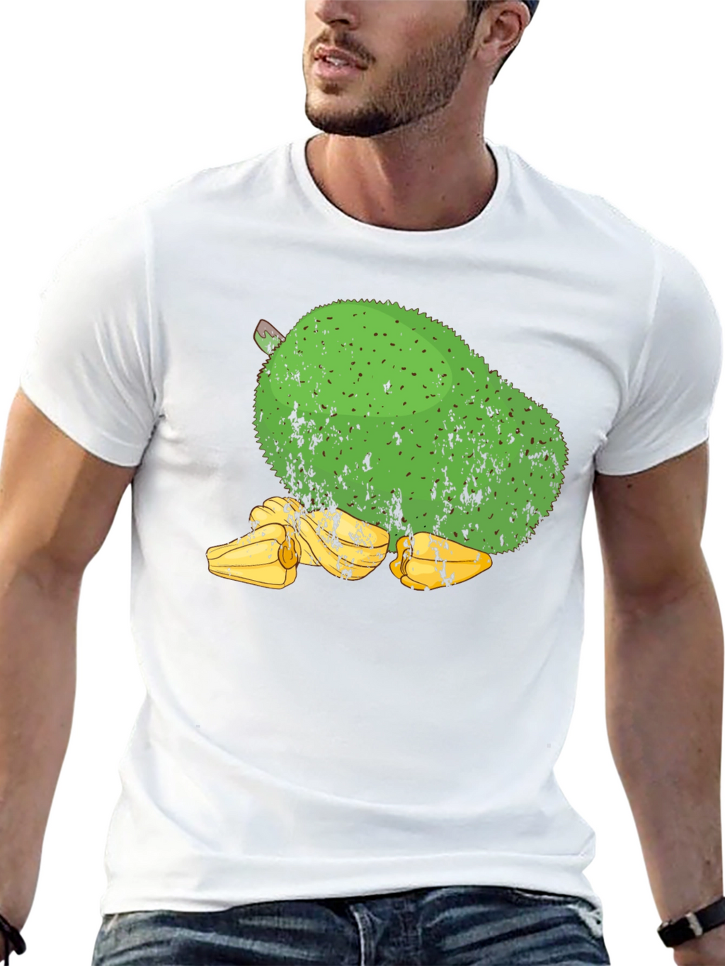 Soursop Fruit Graphic Tee - Black Cotton T-Shirt
