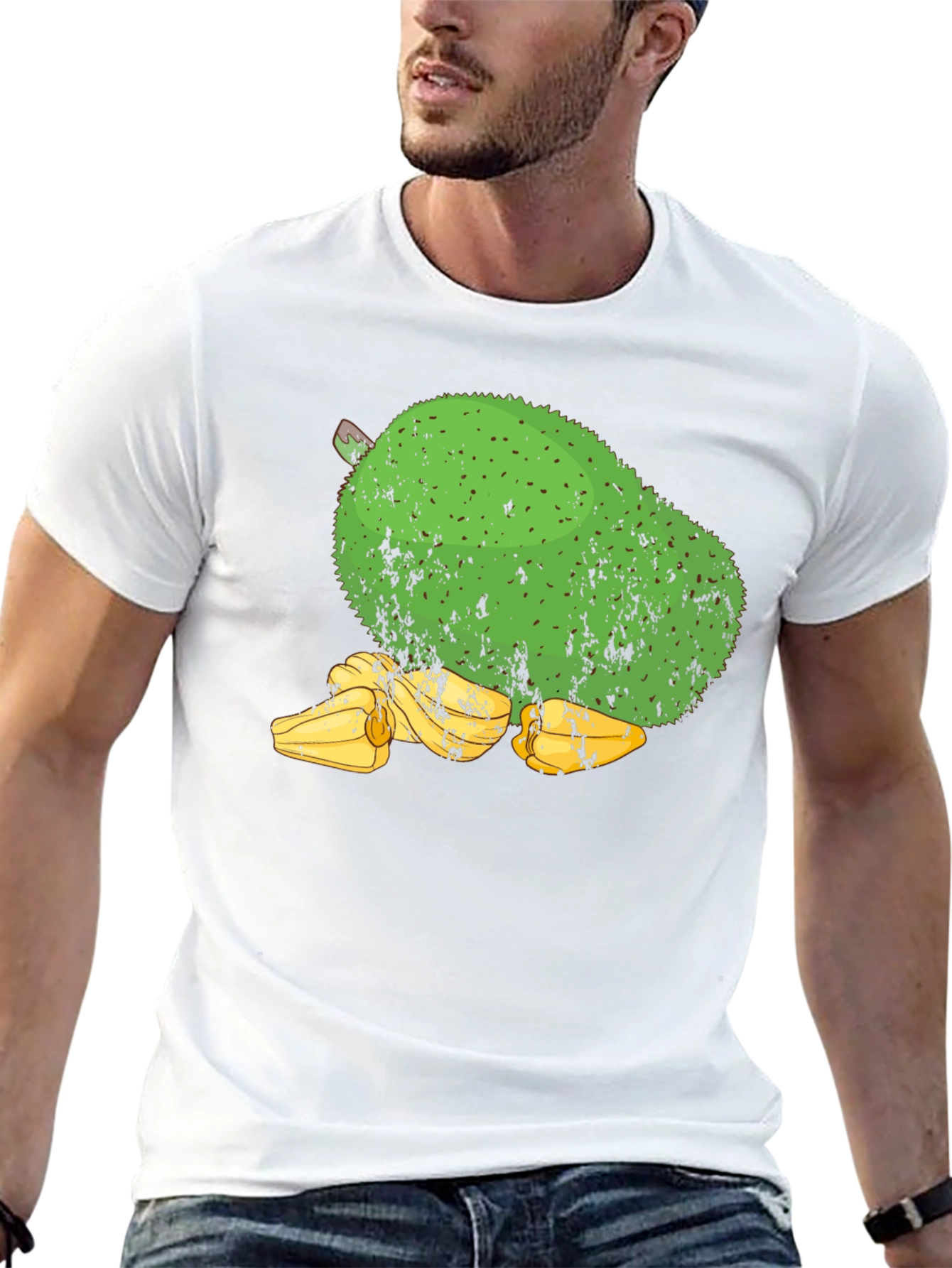 Soursop Fruit Graphic Tee - Black Cotton T-Shirt