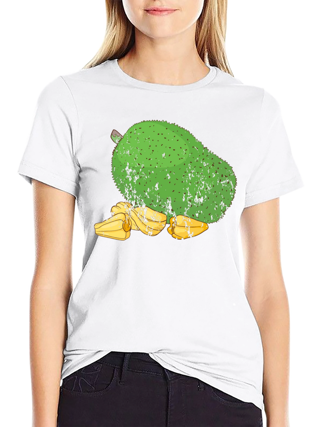 Soursop Fruit Graphic Tee - Black Cotton T-Shirt