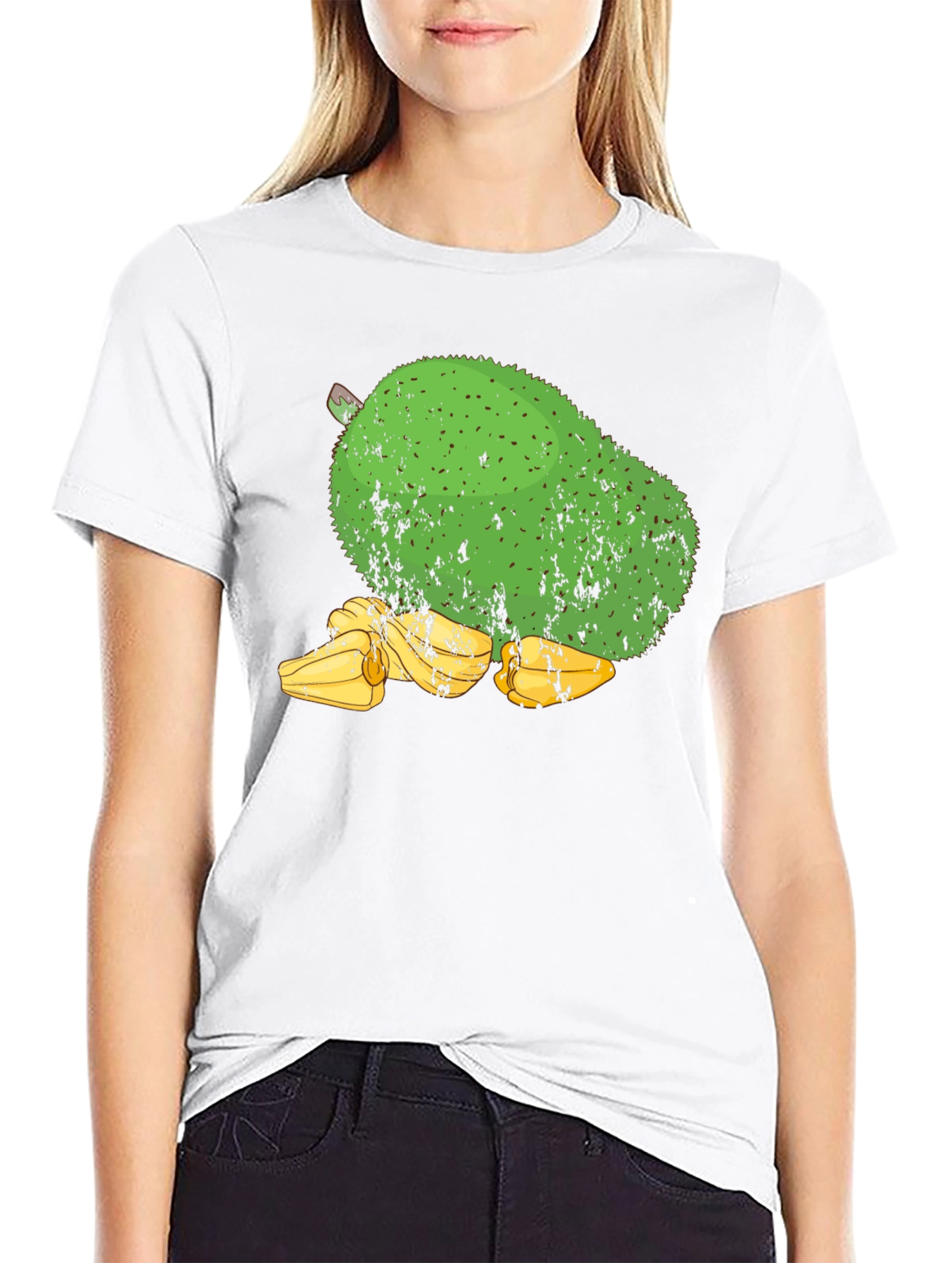 Soursop Fruit Graphic Tee - Black Cotton T-Shirt