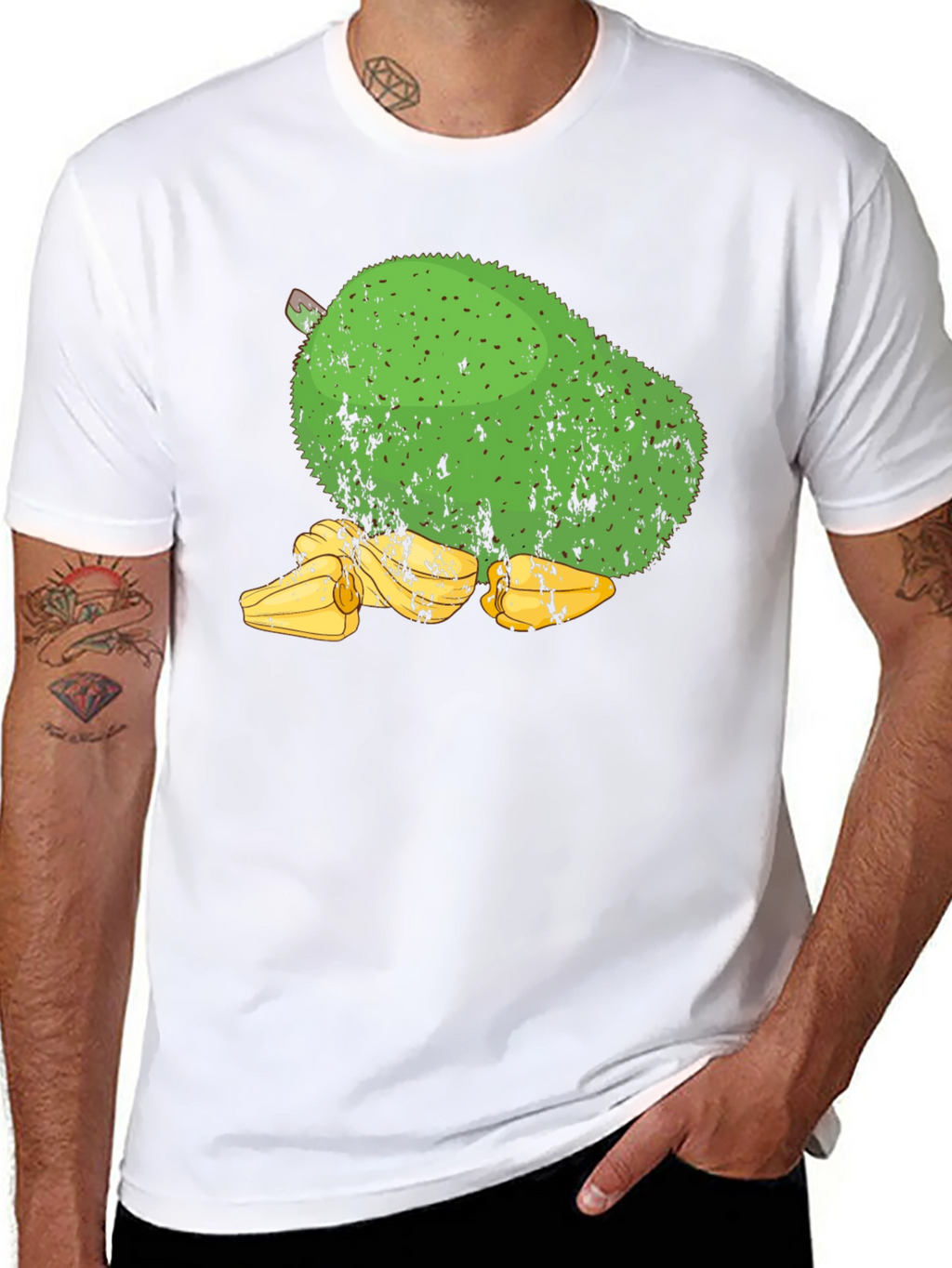 Soursop Fruit Graphic Tee - Black Cotton T-Shirt