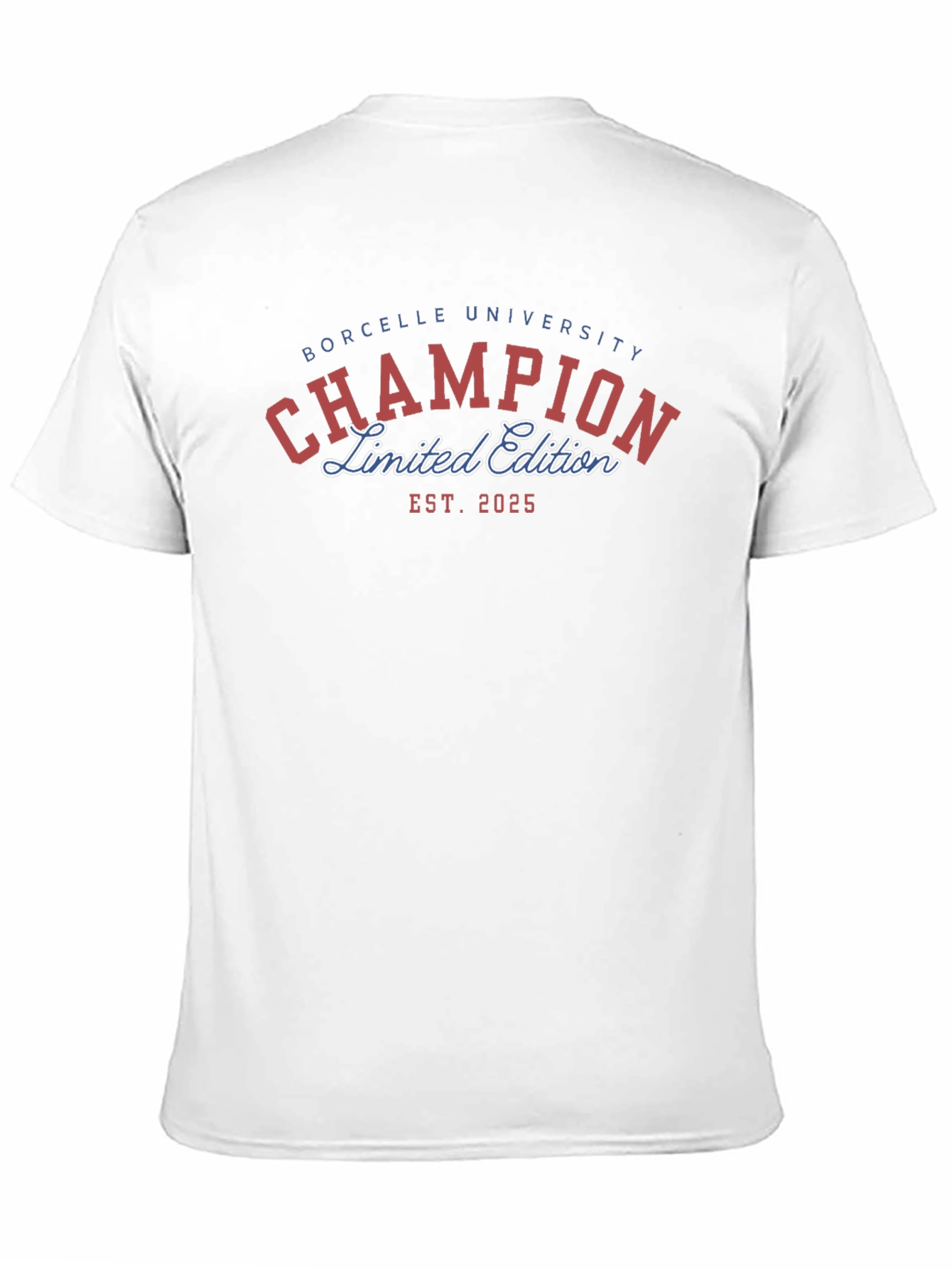 Borcelle University Champion Limited Edition Black T-Shirt