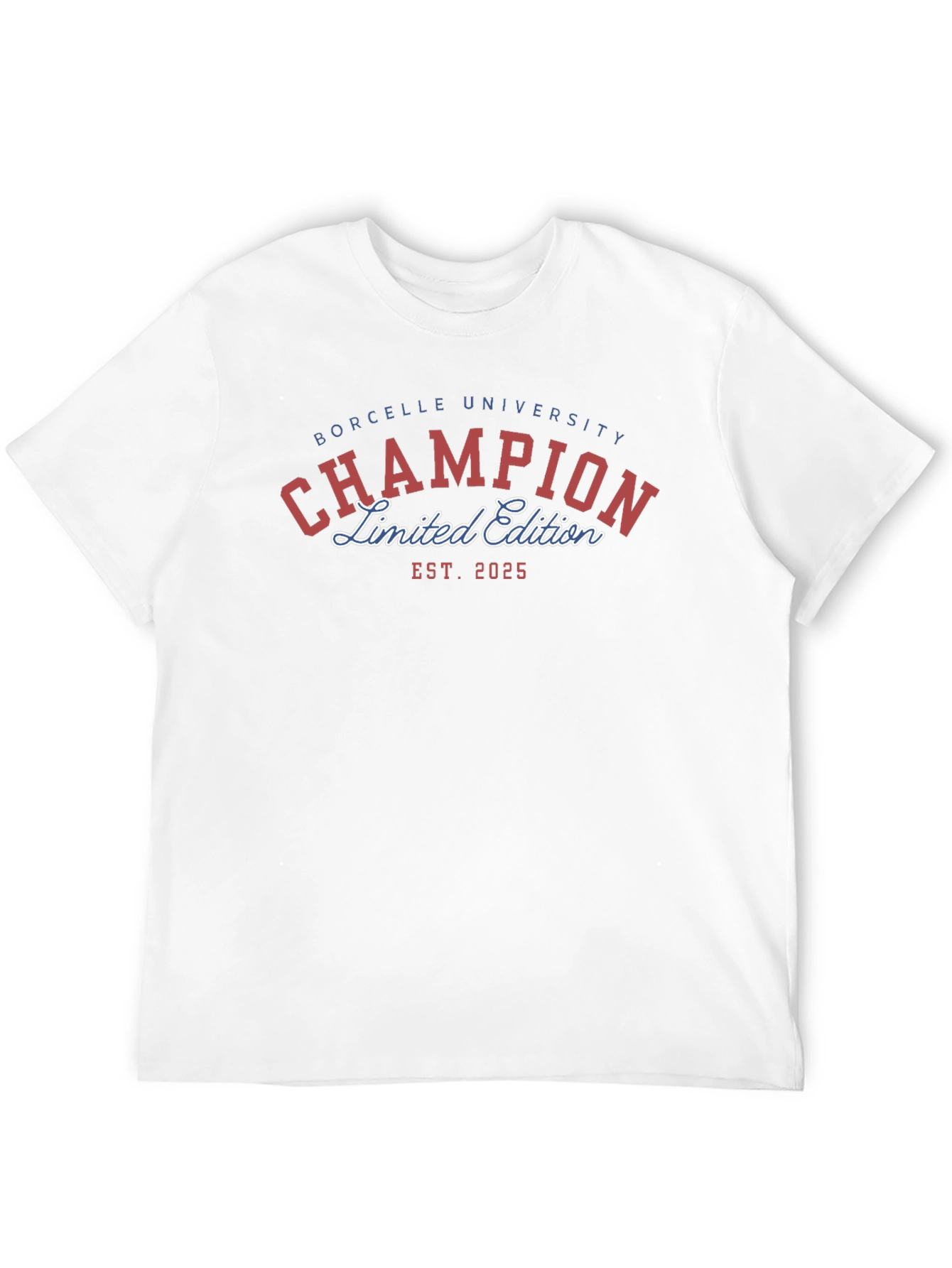 Borcelle University Champion Limited Edition Black T-Shirt