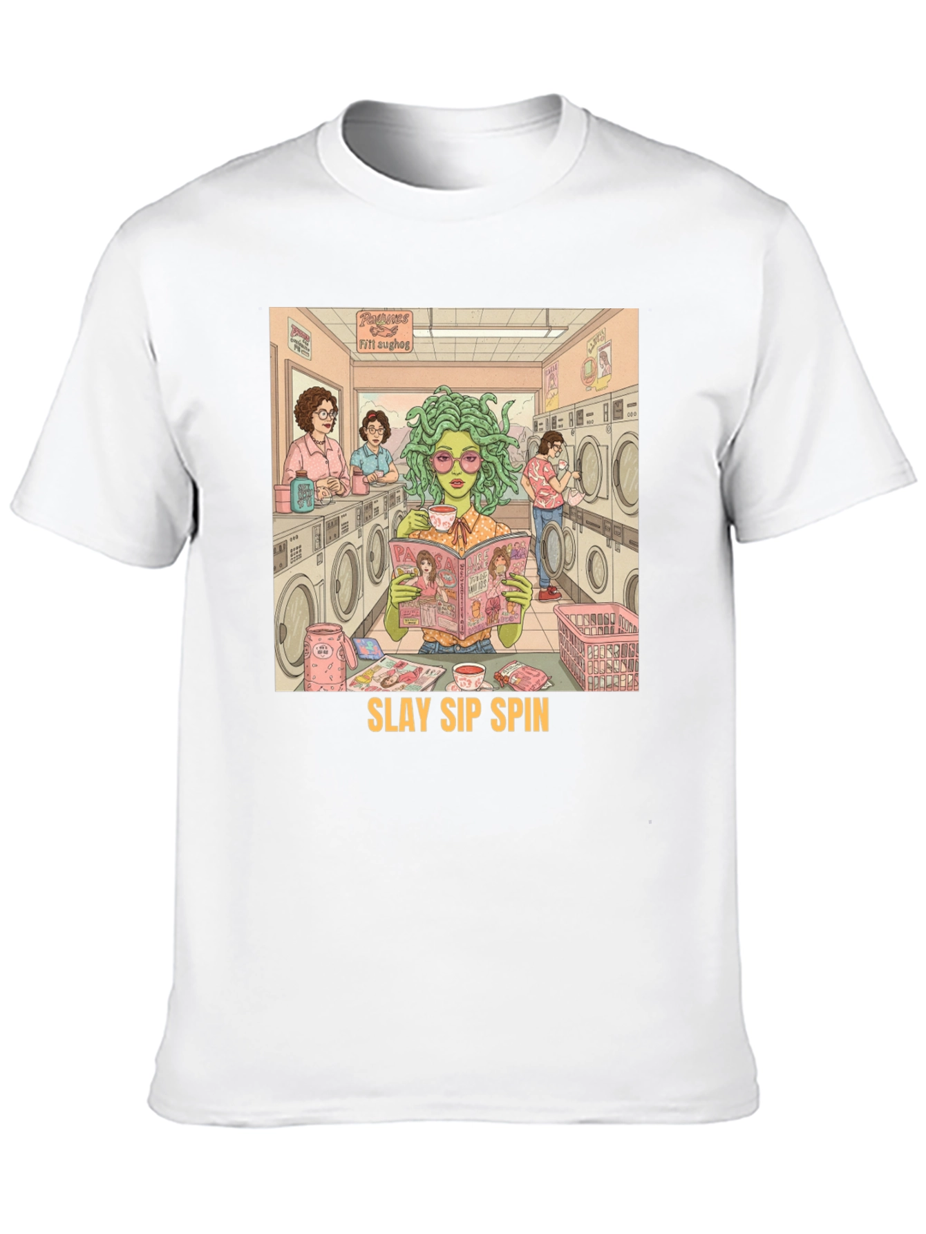 Slay Sip Spin Medusa T-Shirt