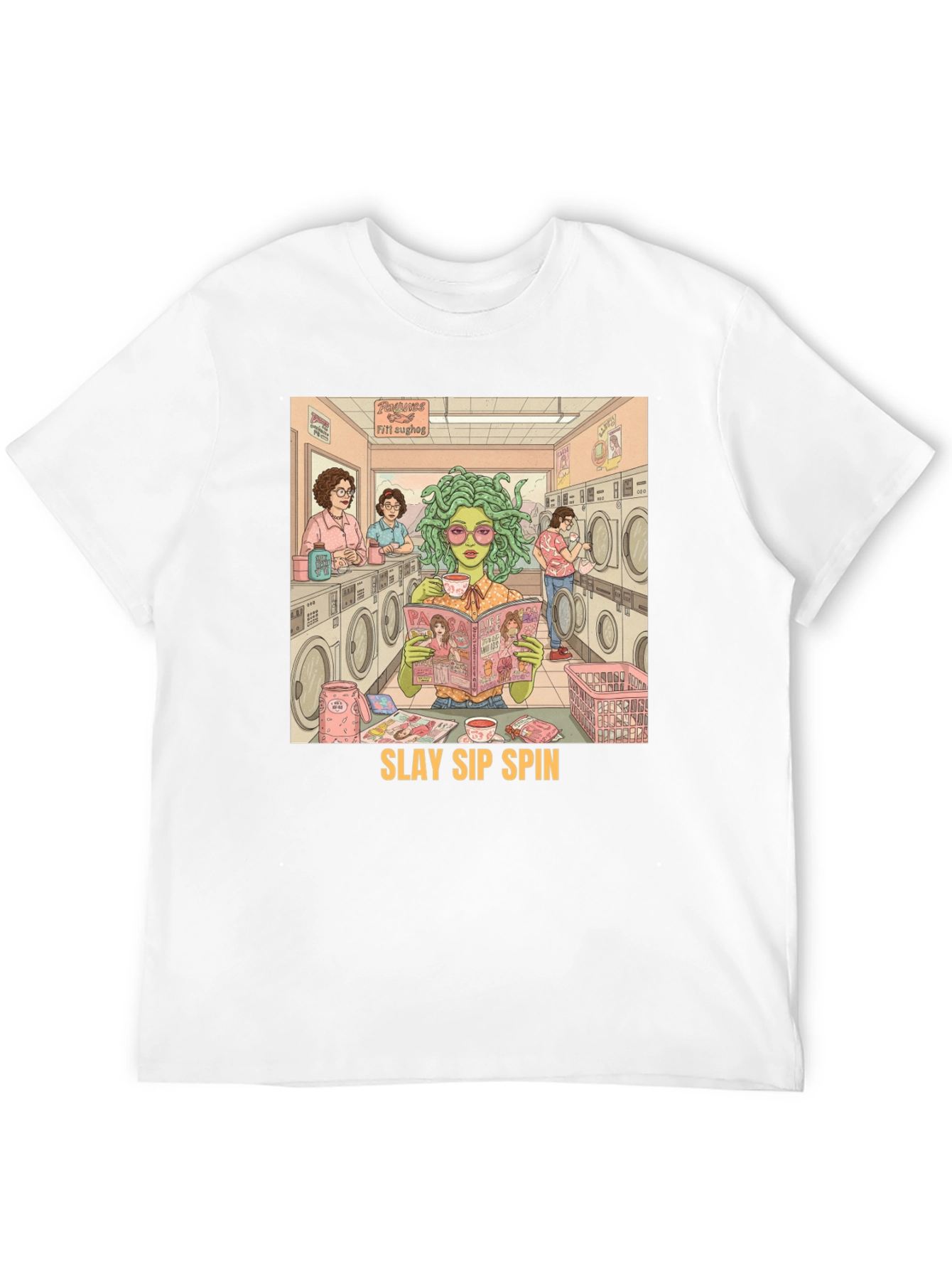 Slay Sip Spin Medusa T-Shirt