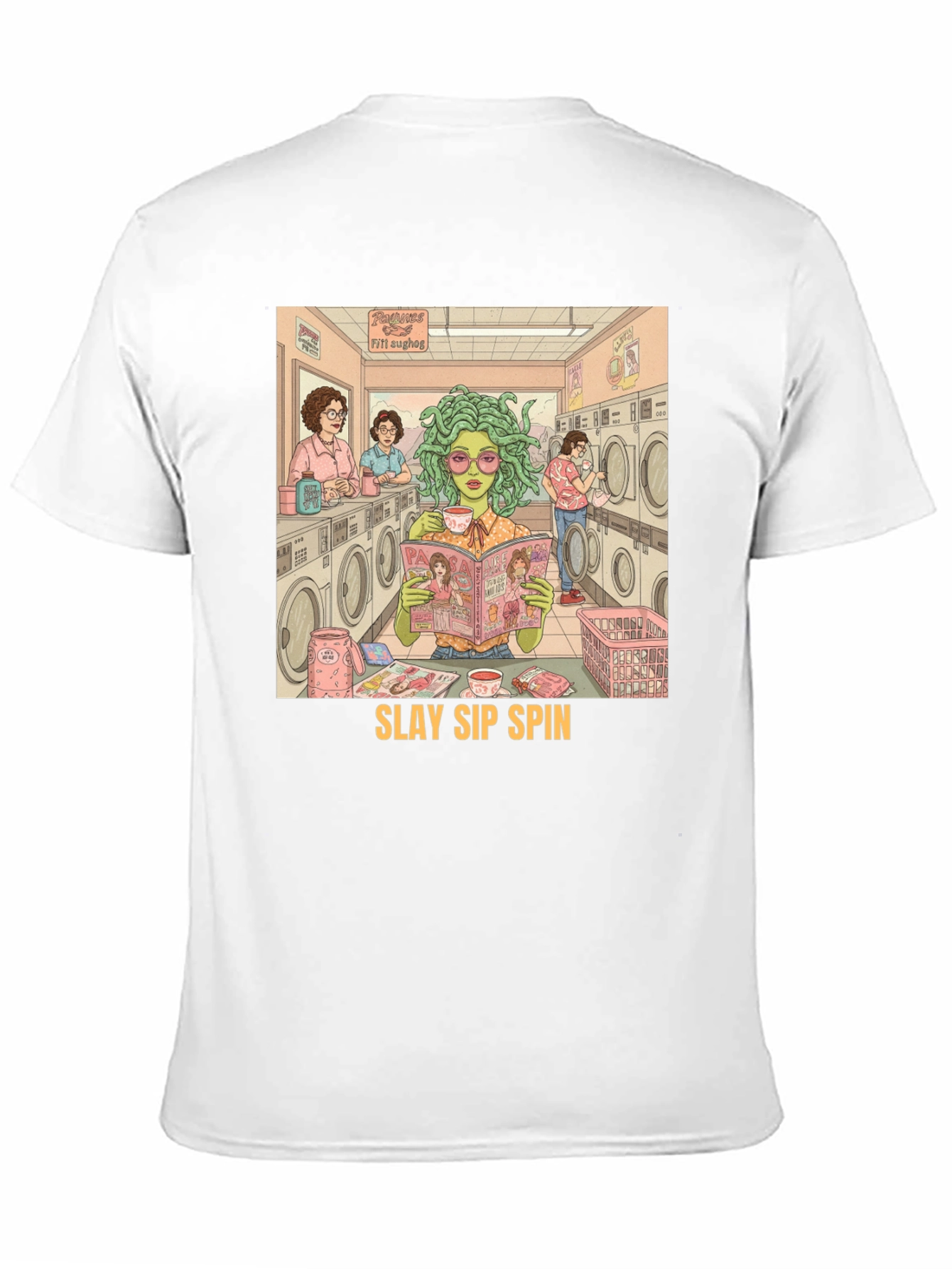 Slay Sip Spin Medusa T-Shirt