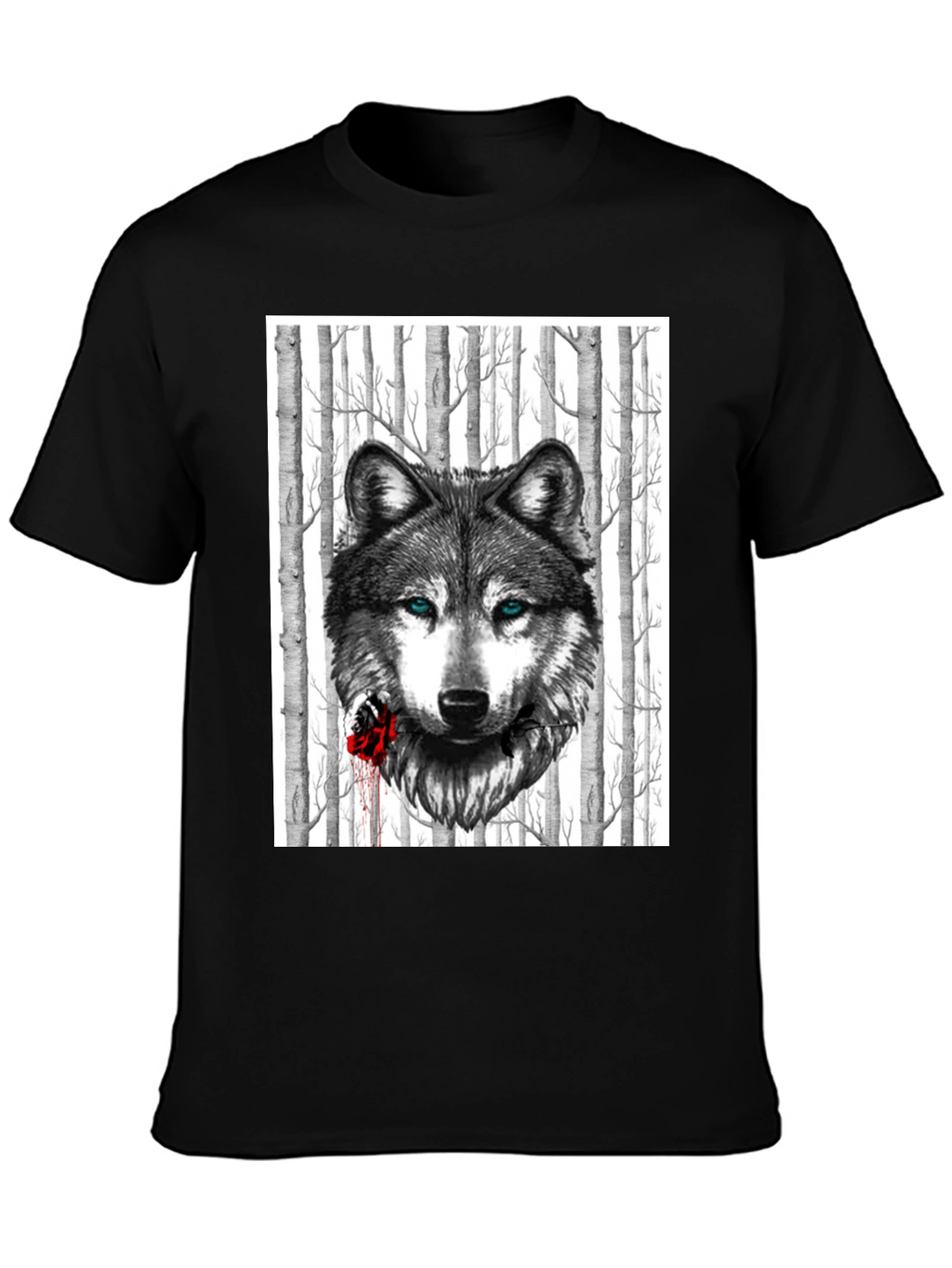 Wolf & Rose Graphic Tee - Mens Black T-Shirt