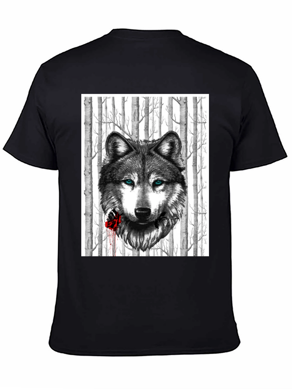 Wolf & Rose Graphic Tee - Mens Black T-Shirt