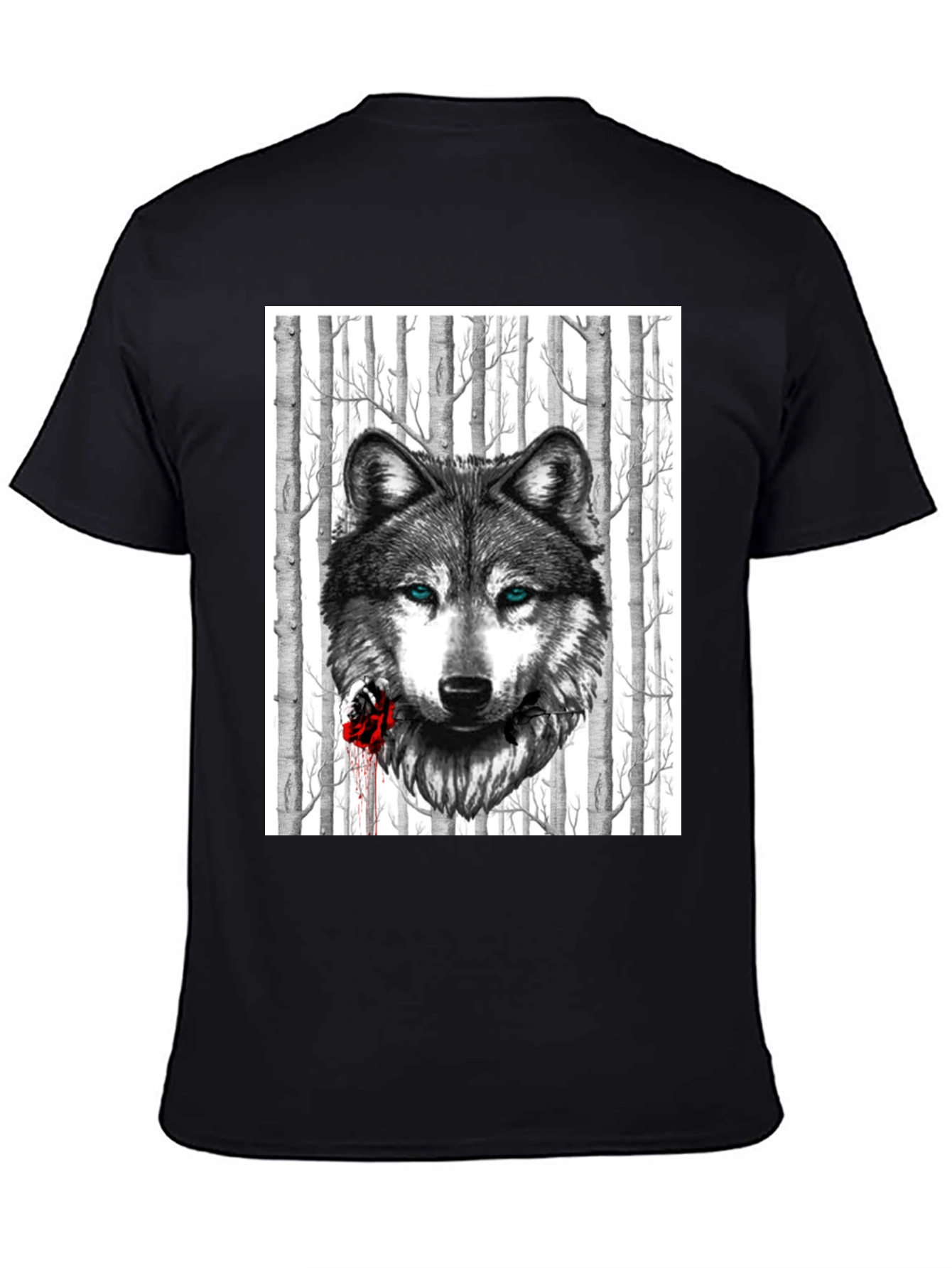 Wolf & Rose Graphic Tee - Mens Black T-Shirt