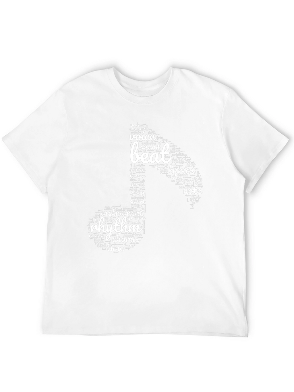 Music Note Word Art T-Shirt