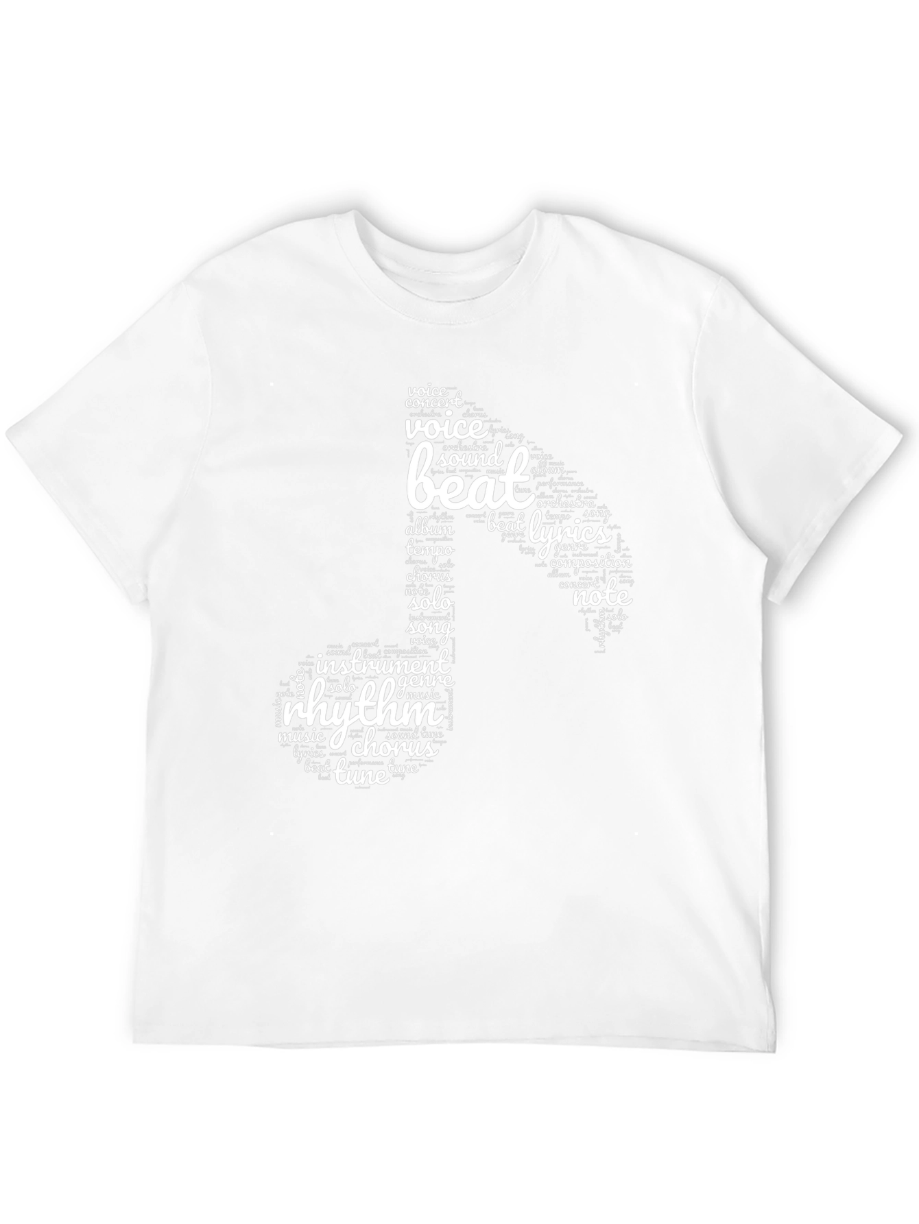 Music Note Word Art T-Shirt