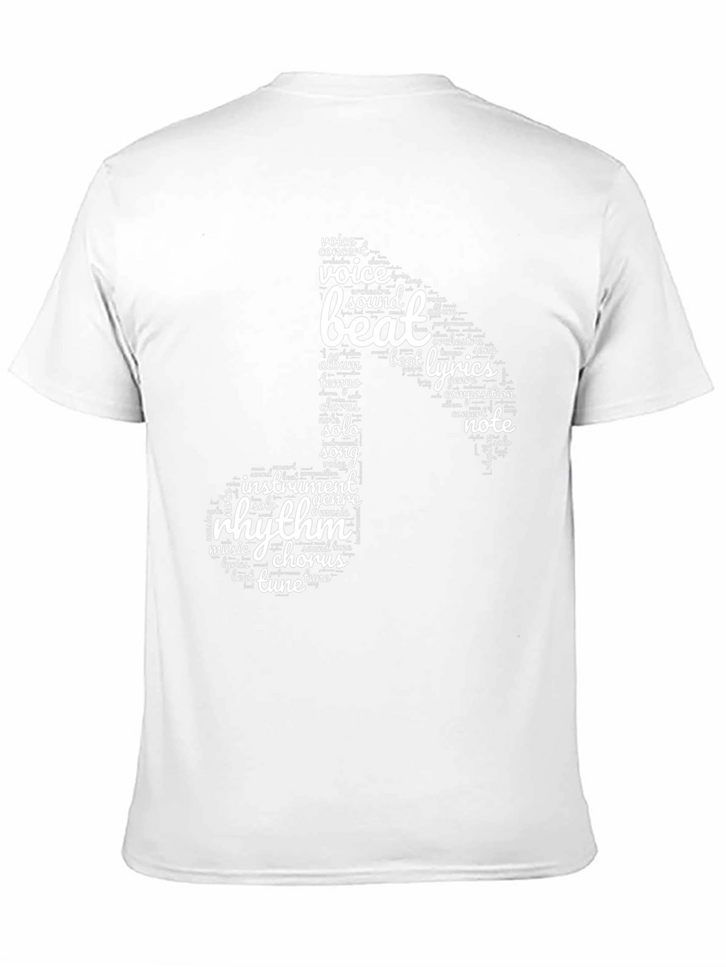 Music Note Word Art T-Shirt