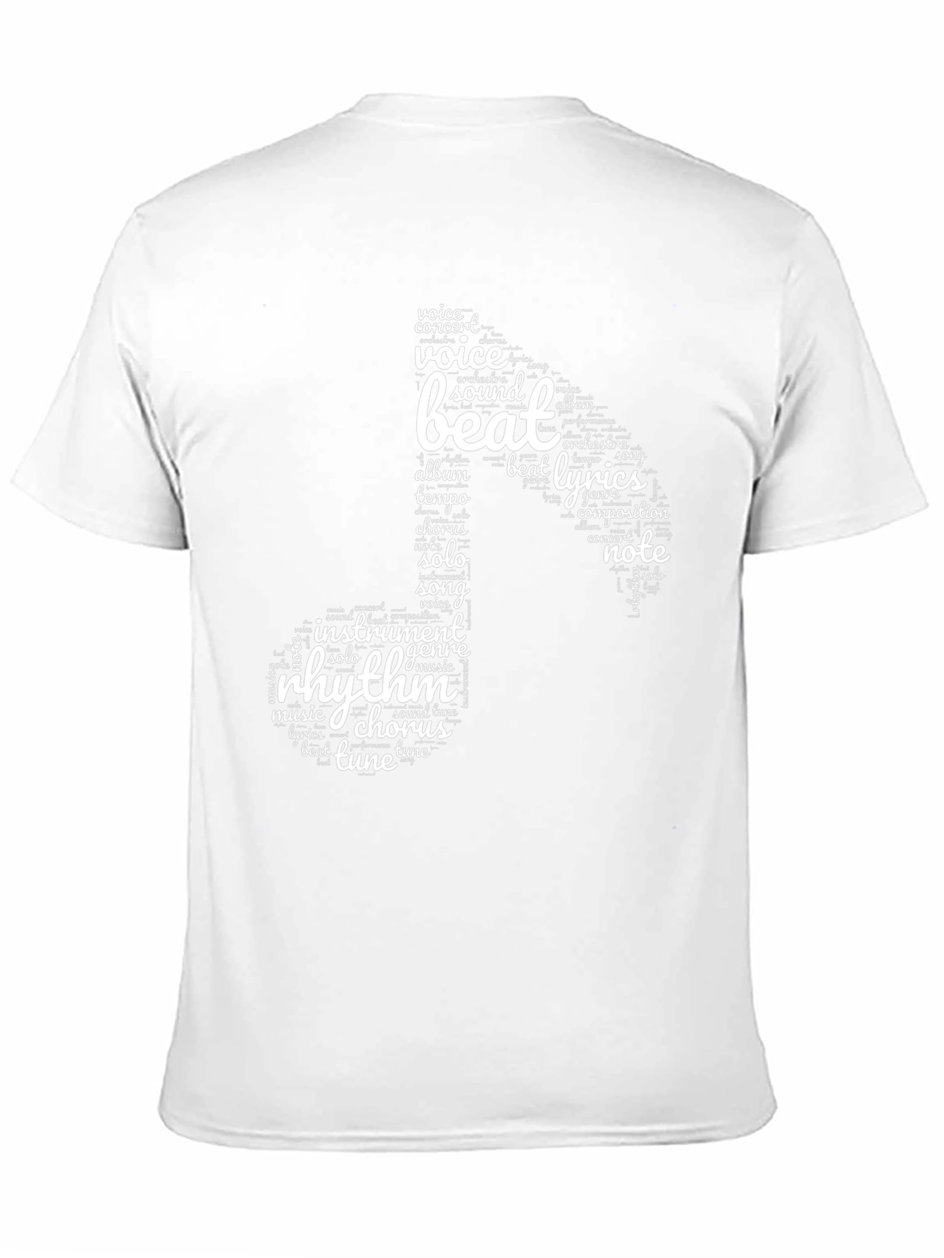 Music Note Word Art T-Shirt