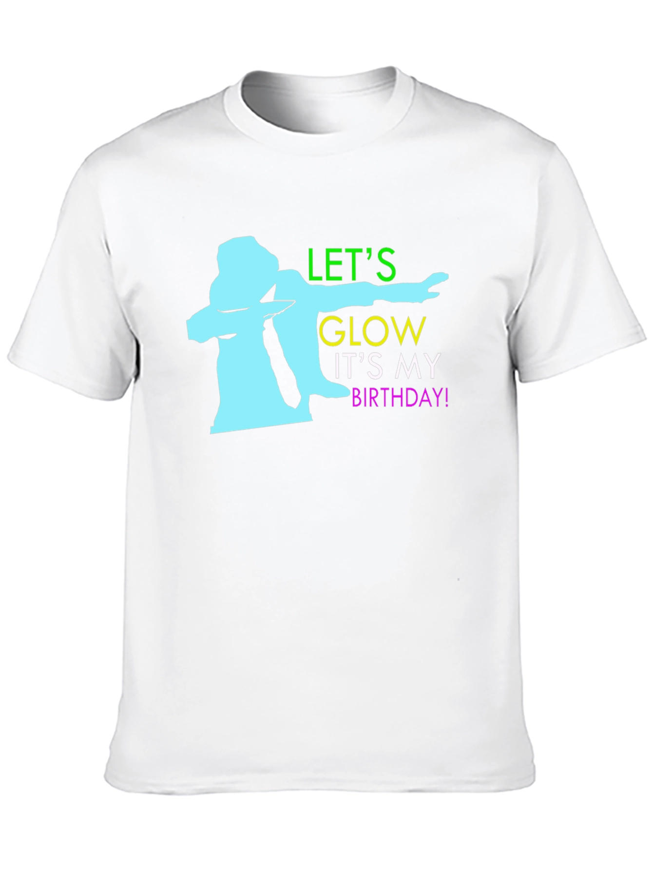 Lets Glow Birthday T-Shirt - Dabbing Birthday Party