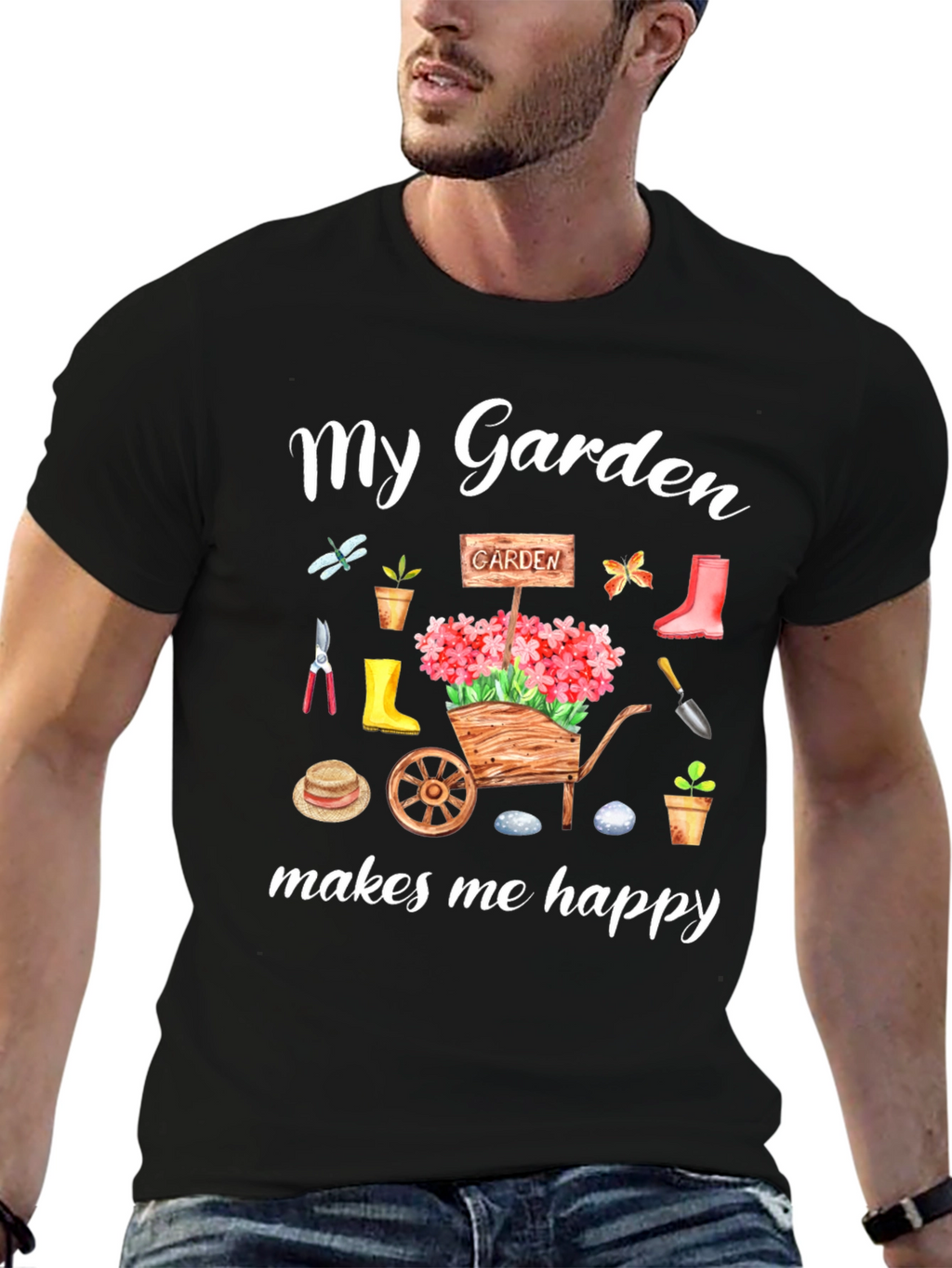 My Garden Makes Me Happy Graphic Tee