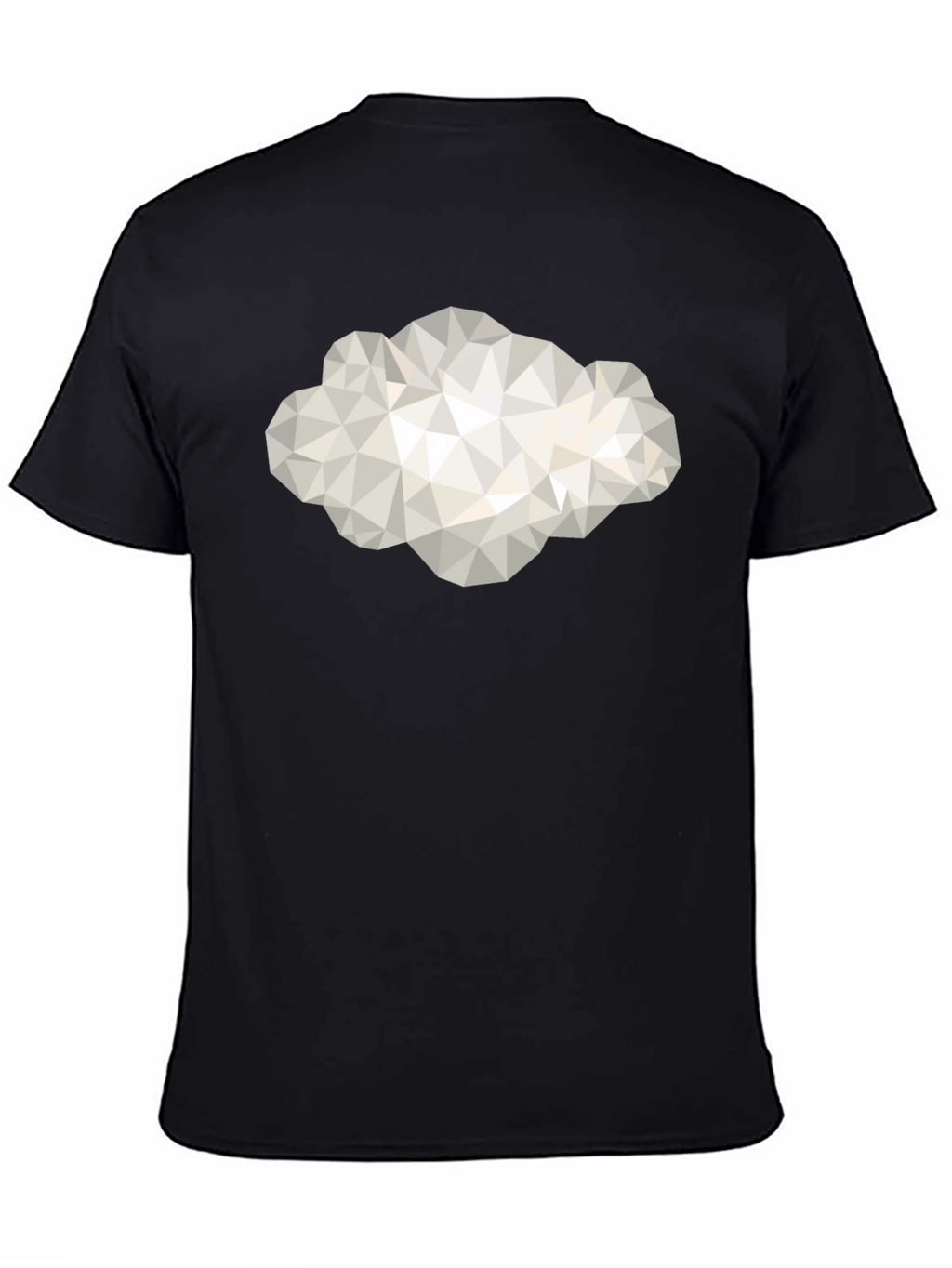 Geometric Cloud Graphic Tee - Modern Style