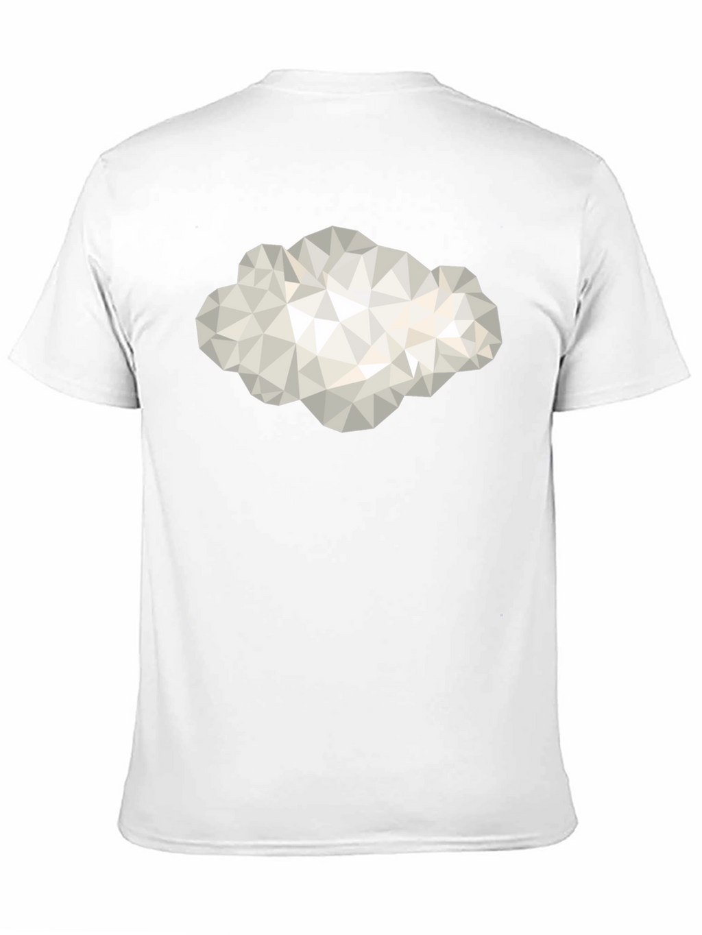 Geometric Cloud Graphic Tee - Modern Style