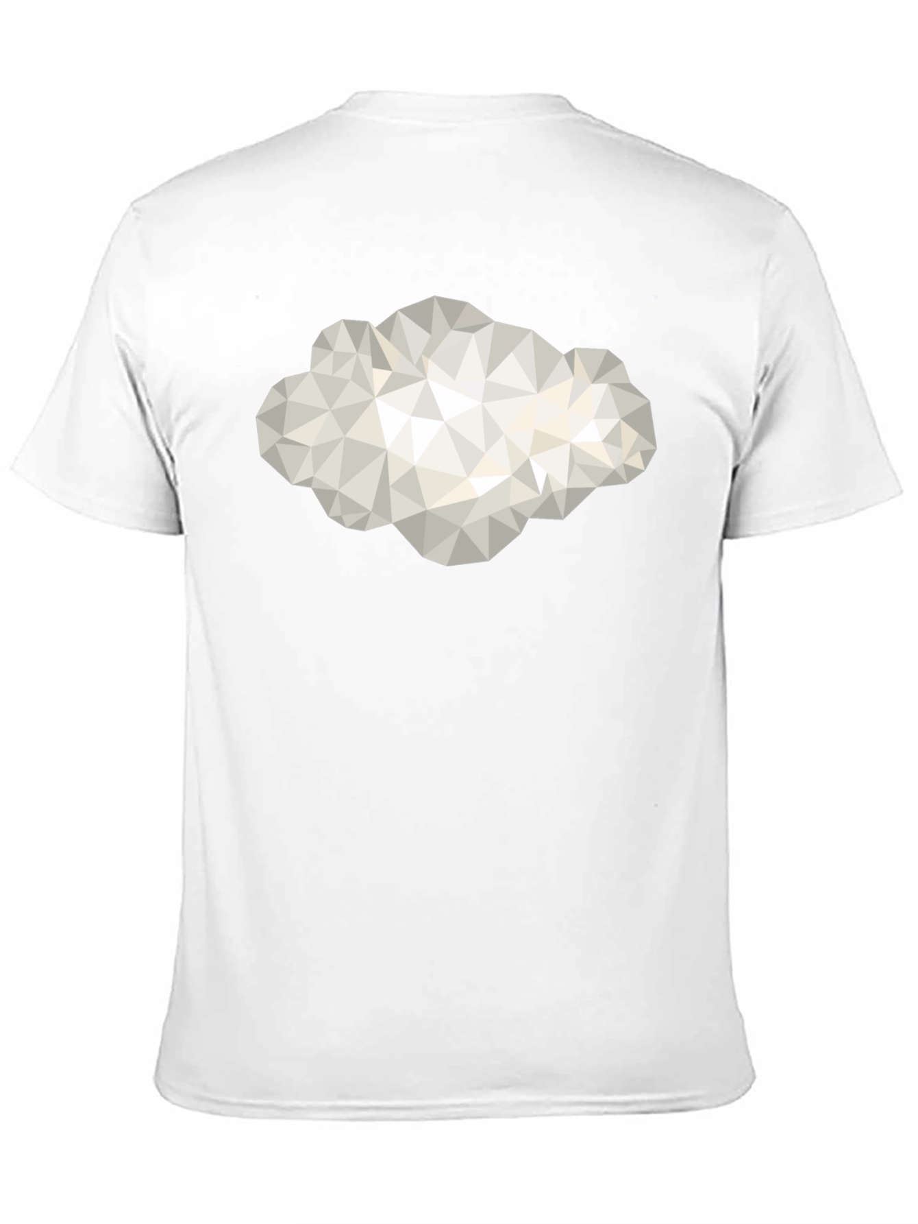 Geometric Cloud Graphic Tee - Modern Style