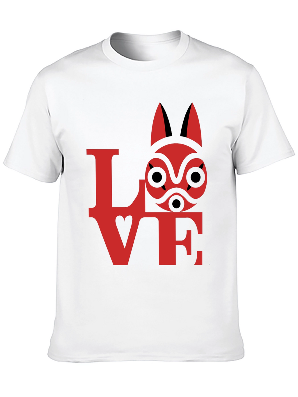 Anime LOVE T-Shirt - Princess Mononoke Style
