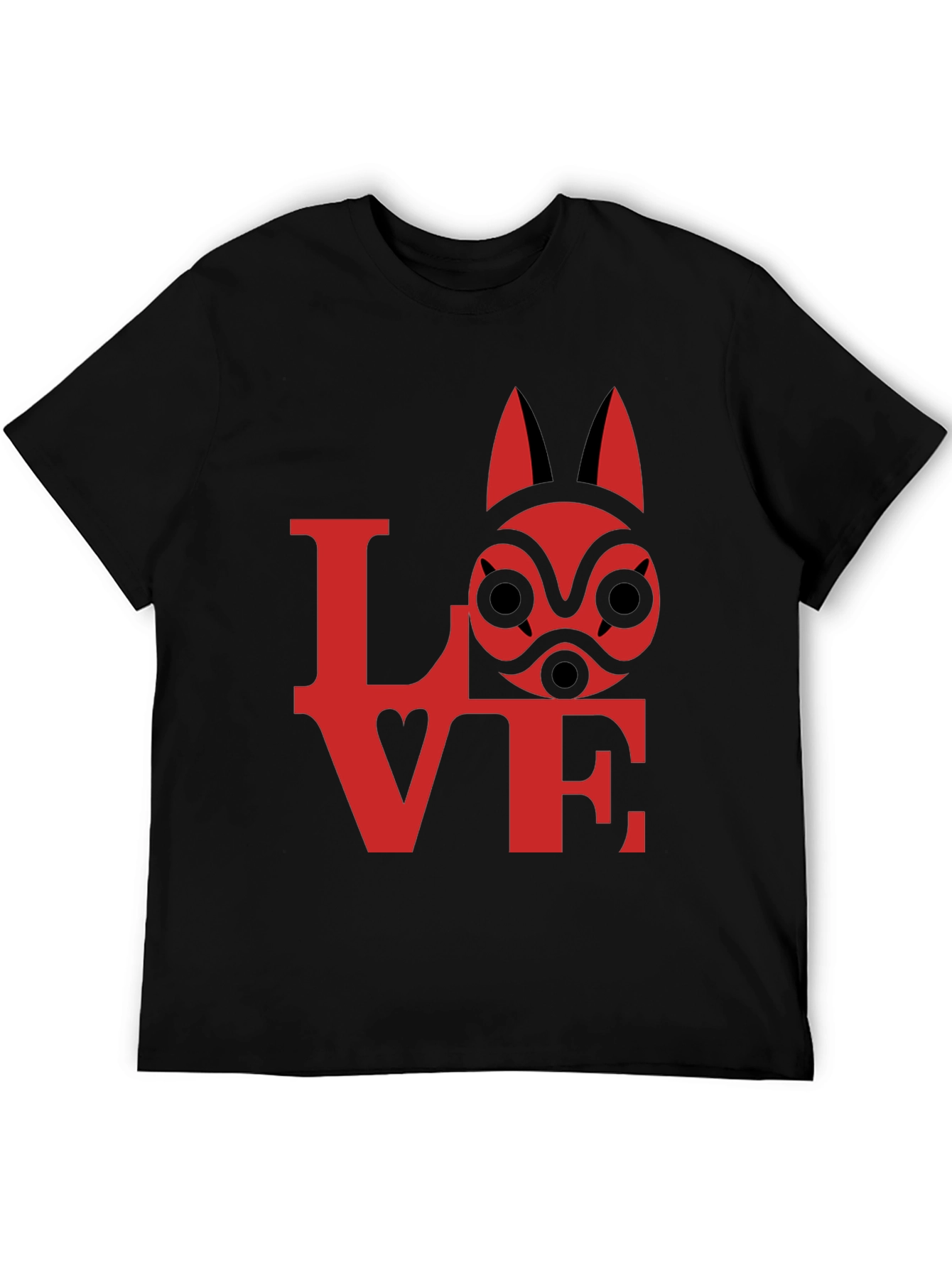 Anime LOVE T-Shirt - Princess Mononoke Style