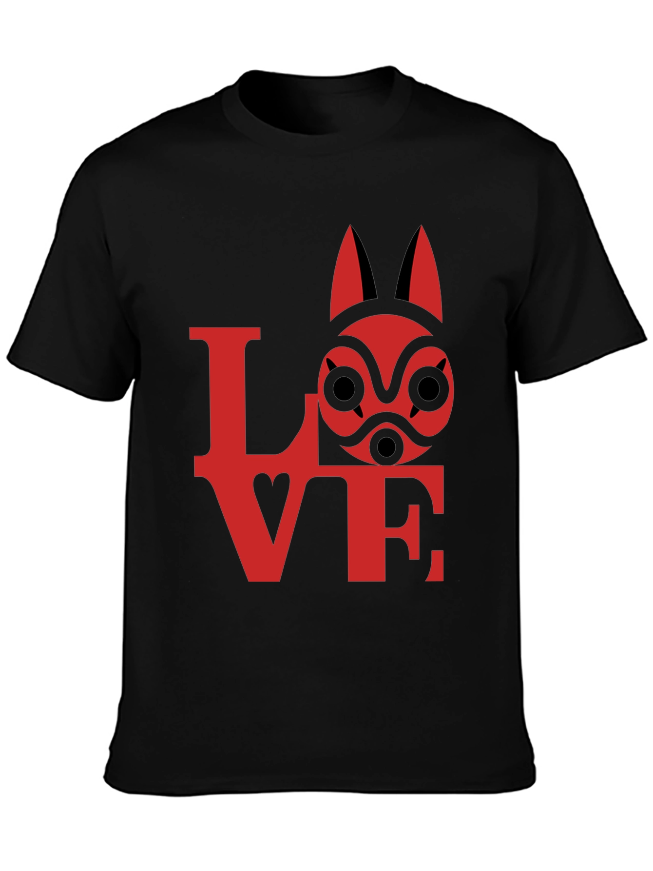 Anime LOVE T-Shirt - Princess Mononoke Style
