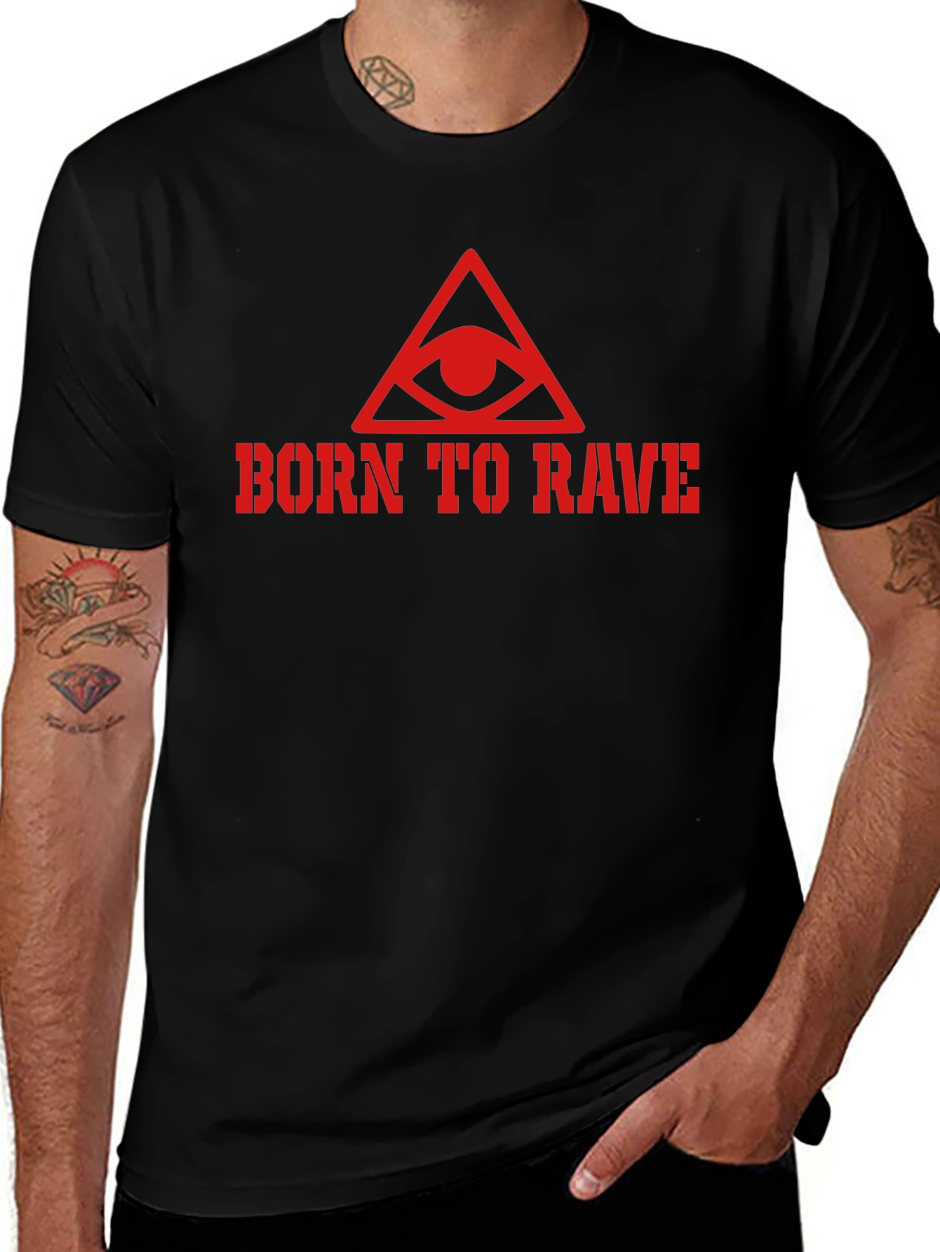 Born To Rave Black T-Shirt