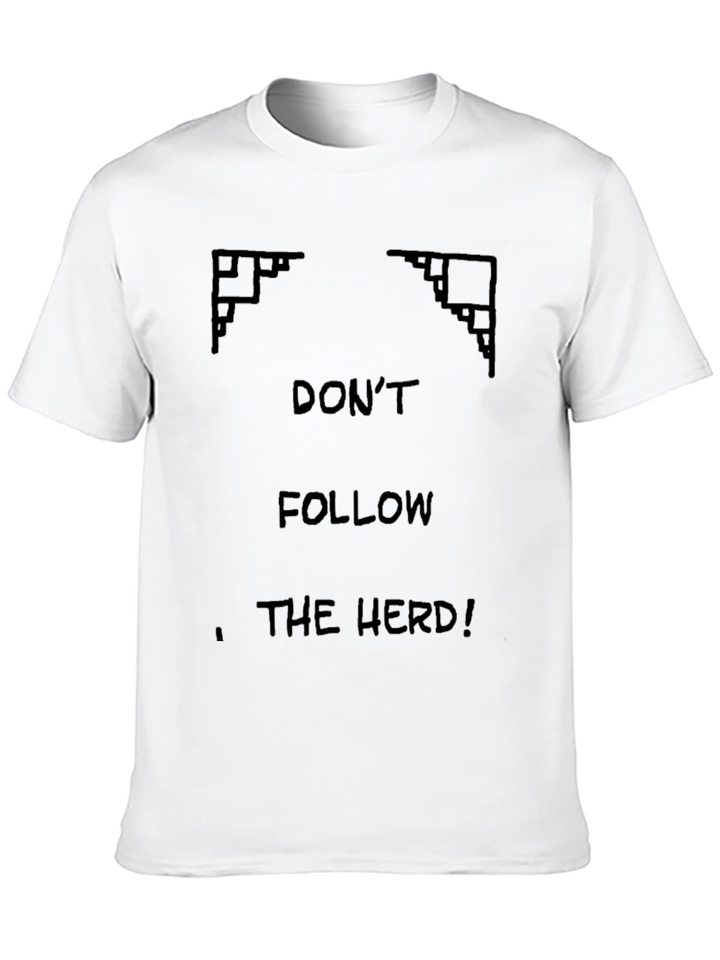 Dont Follow The Herd Black Graphic Tee
