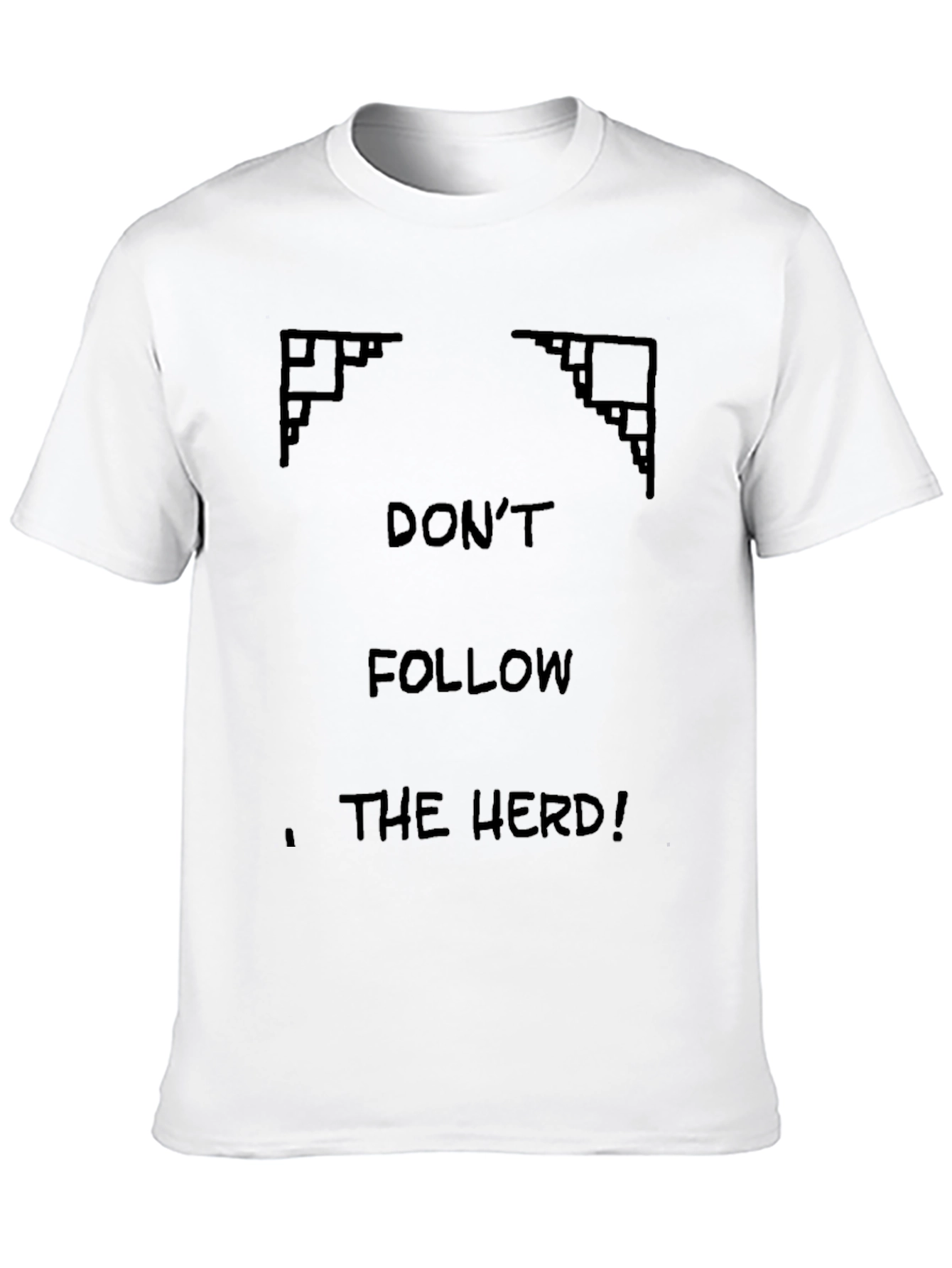 Dont Follow The Herd Black Graphic Tee