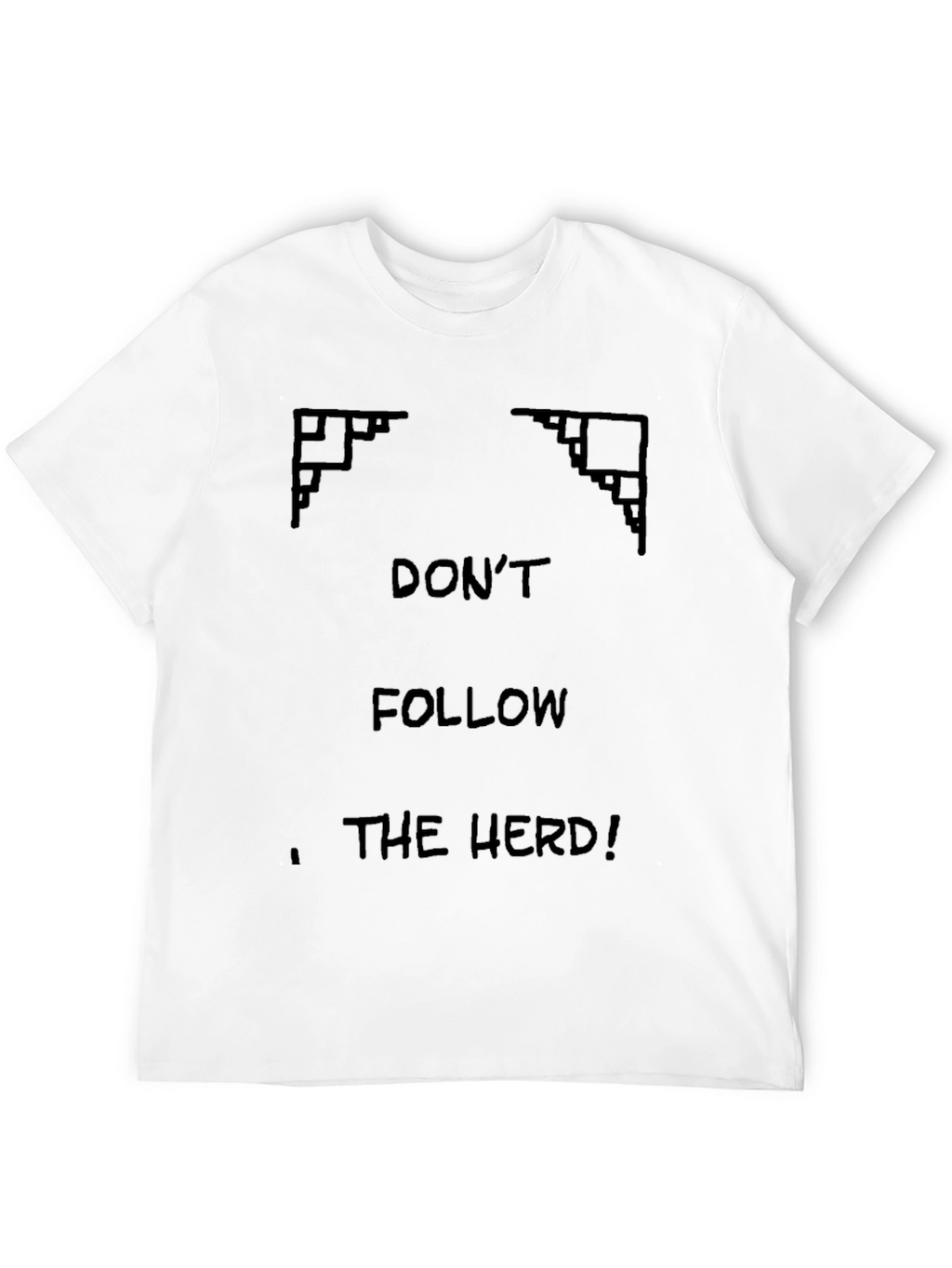 Dont Follow The Herd Black Graphic Tee