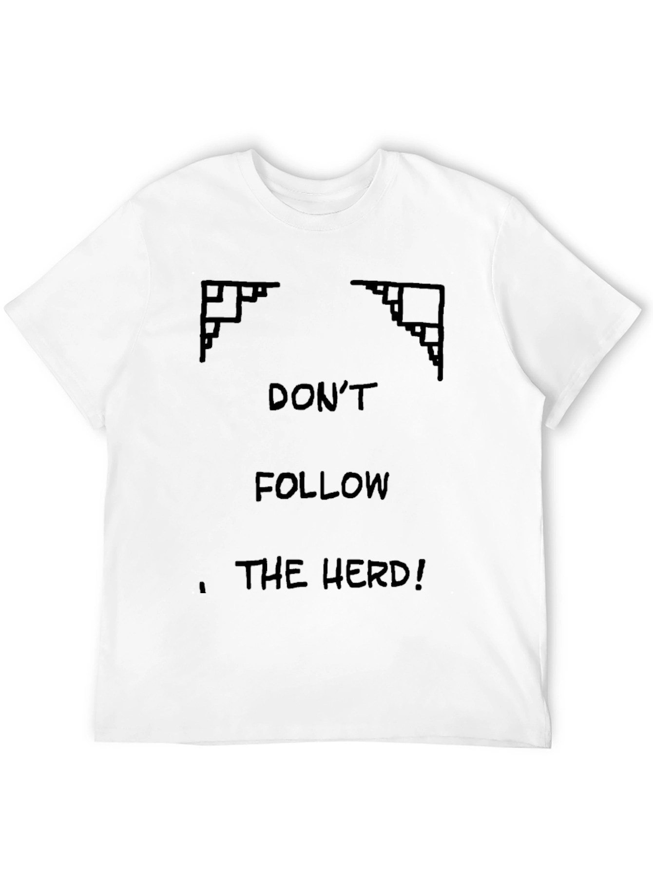 Dont Follow The Herd Black Graphic Tee
