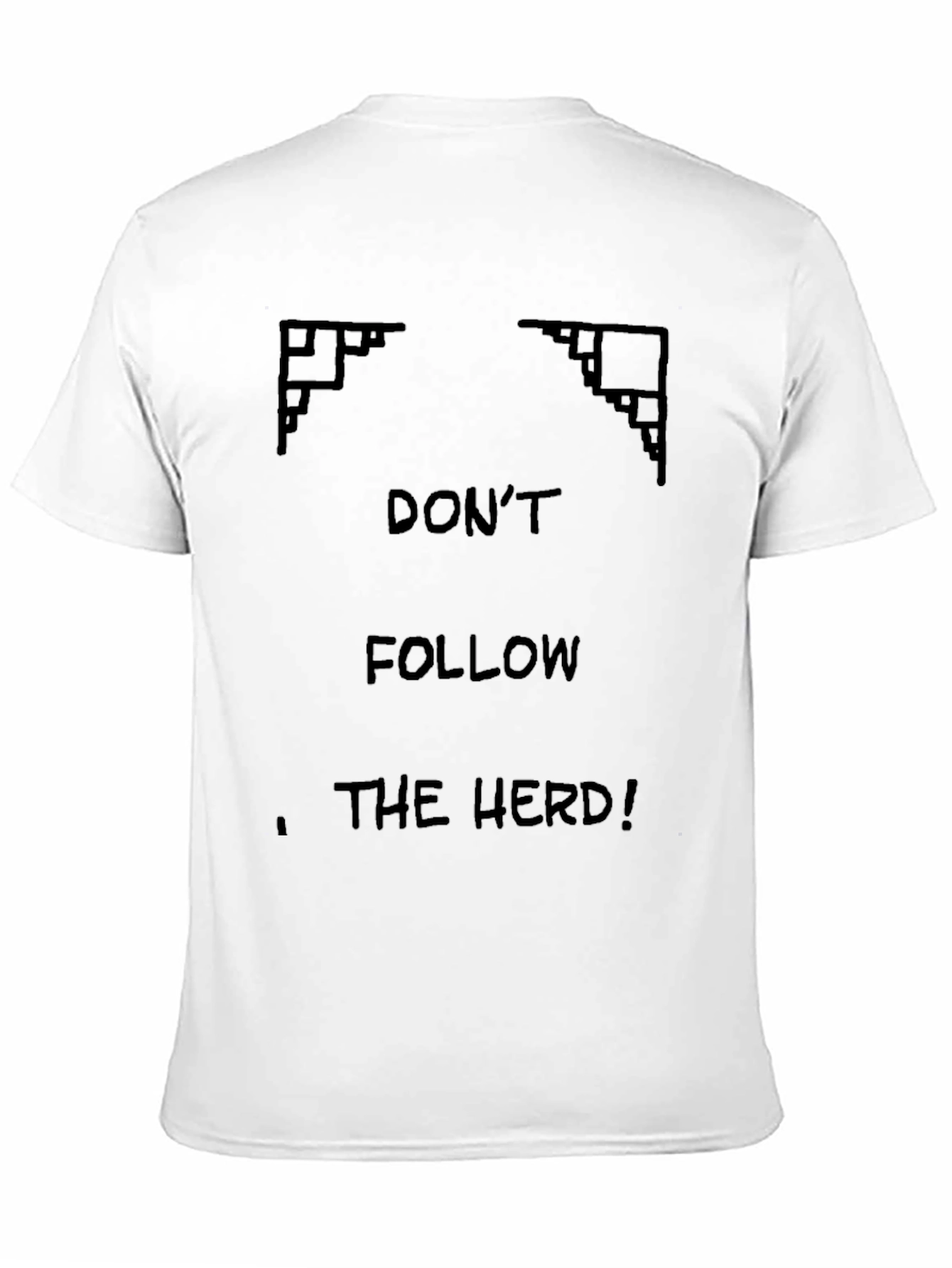 Dont Follow The Herd Black Graphic Tee