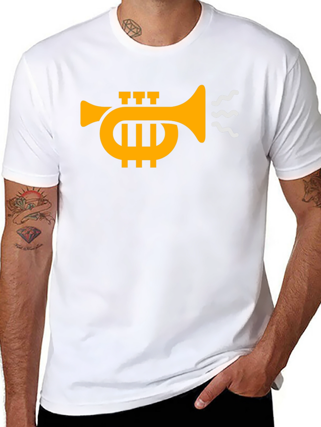 Trumpet Graphic Black T-Shirt