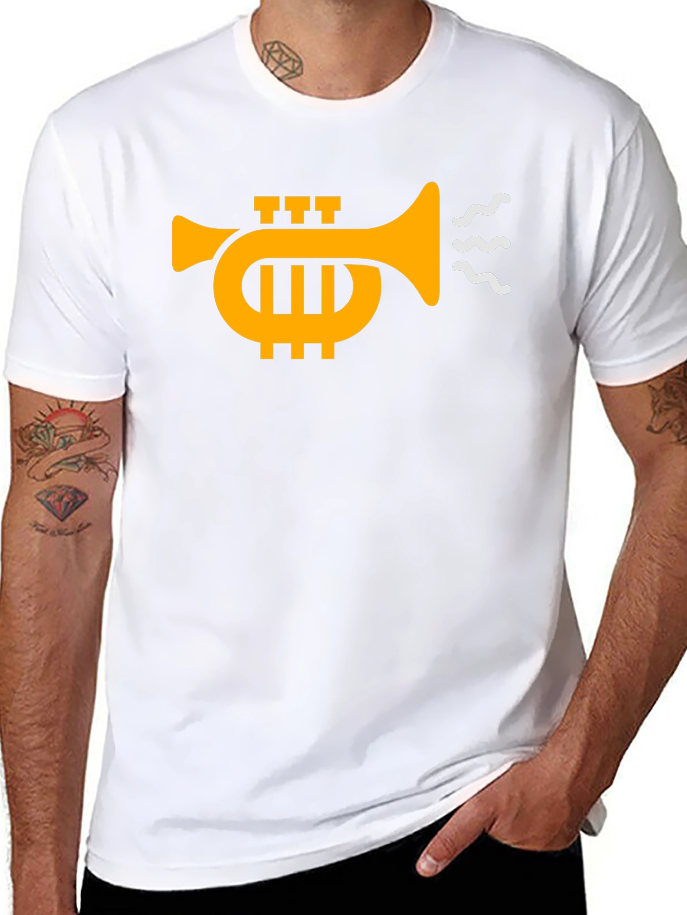 Trumpet Graphic Black T-Shirt