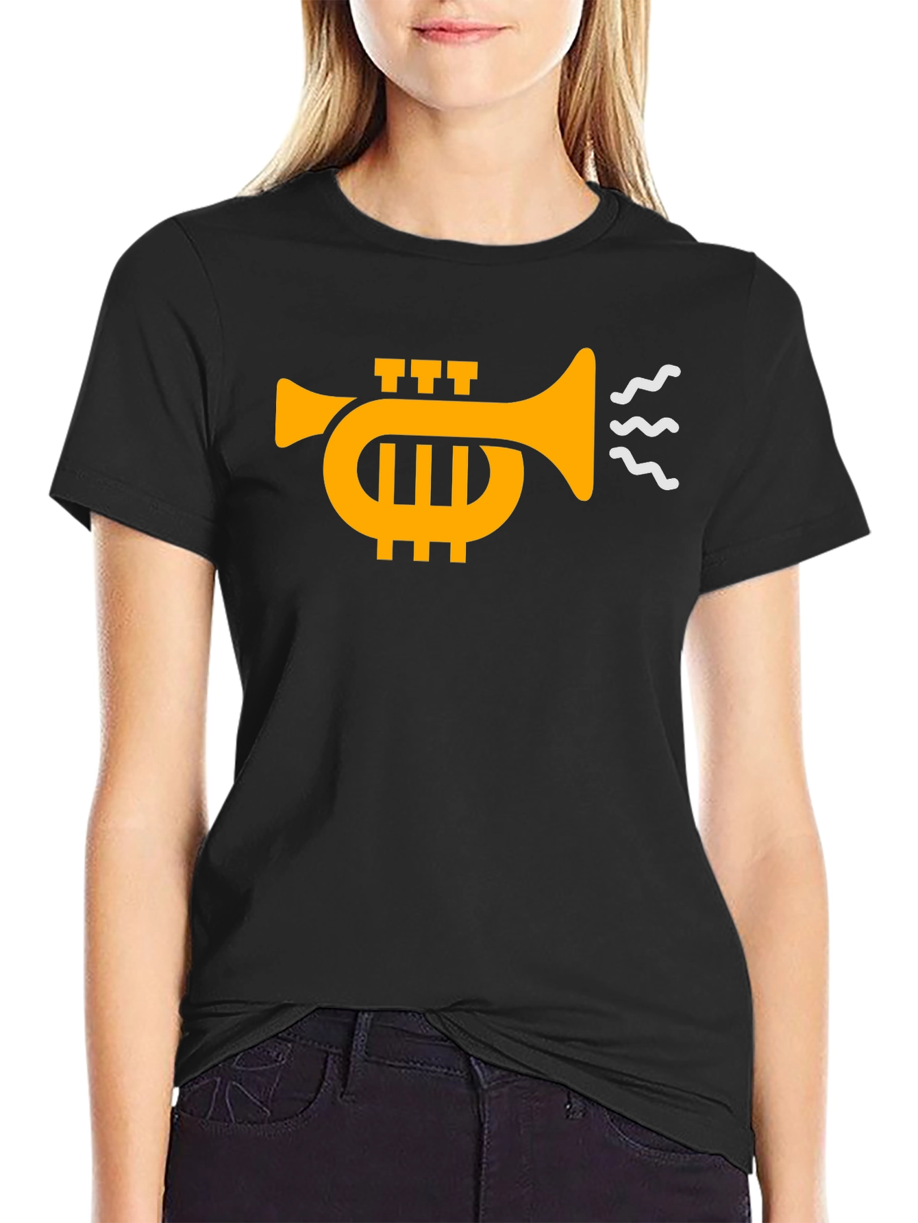 Trumpet Graphic Black T-Shirt